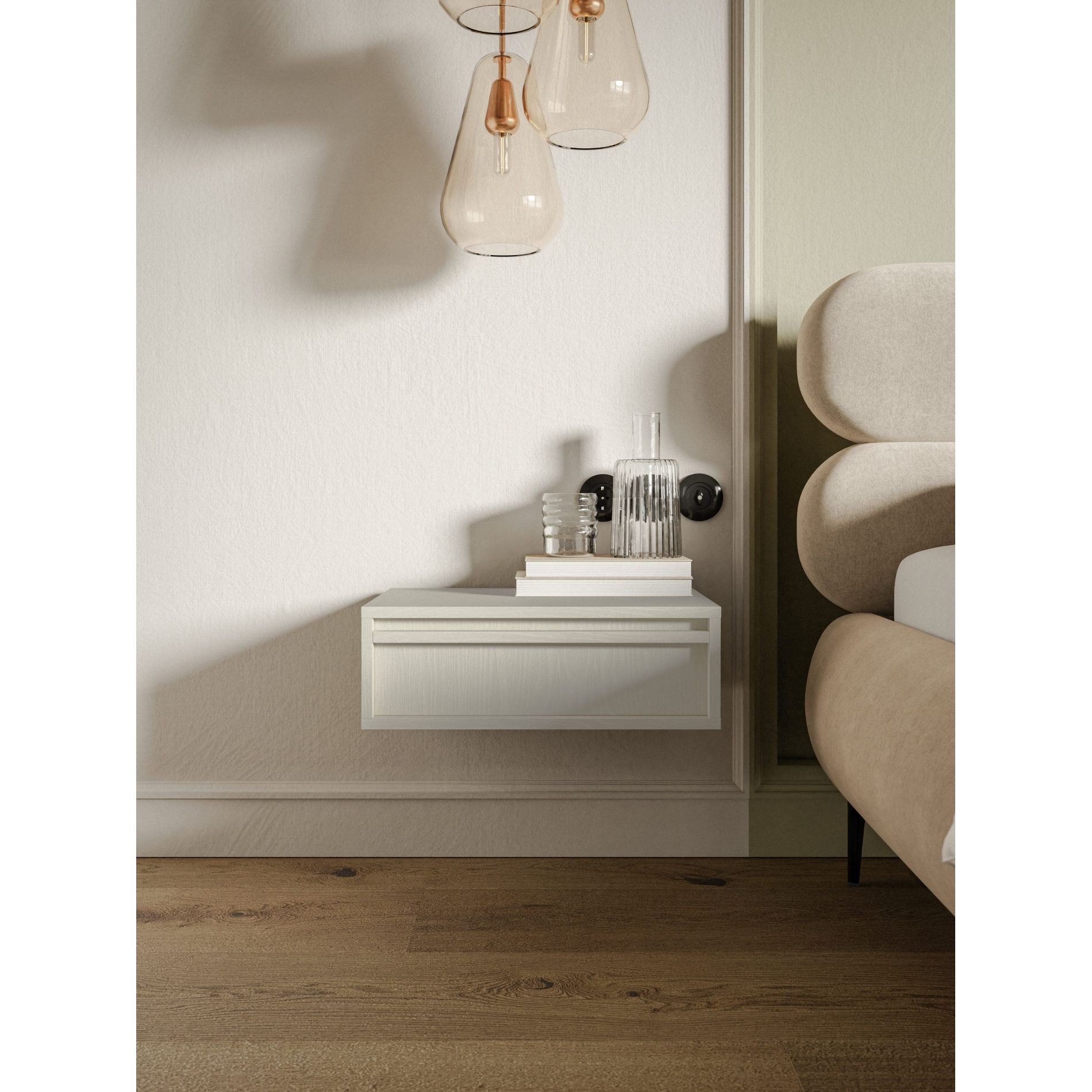 Selsey Nachttisch EVO, Breite 50 cm, Wandmontage günstig online kaufen