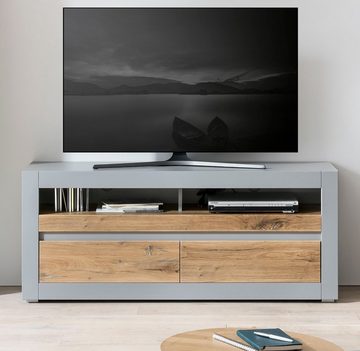 Furn.Design Lowboard Tamaris (TV Unterschrank in grau mit Eiche, 150 x 63 cm), mit Soft-Close-Funktion