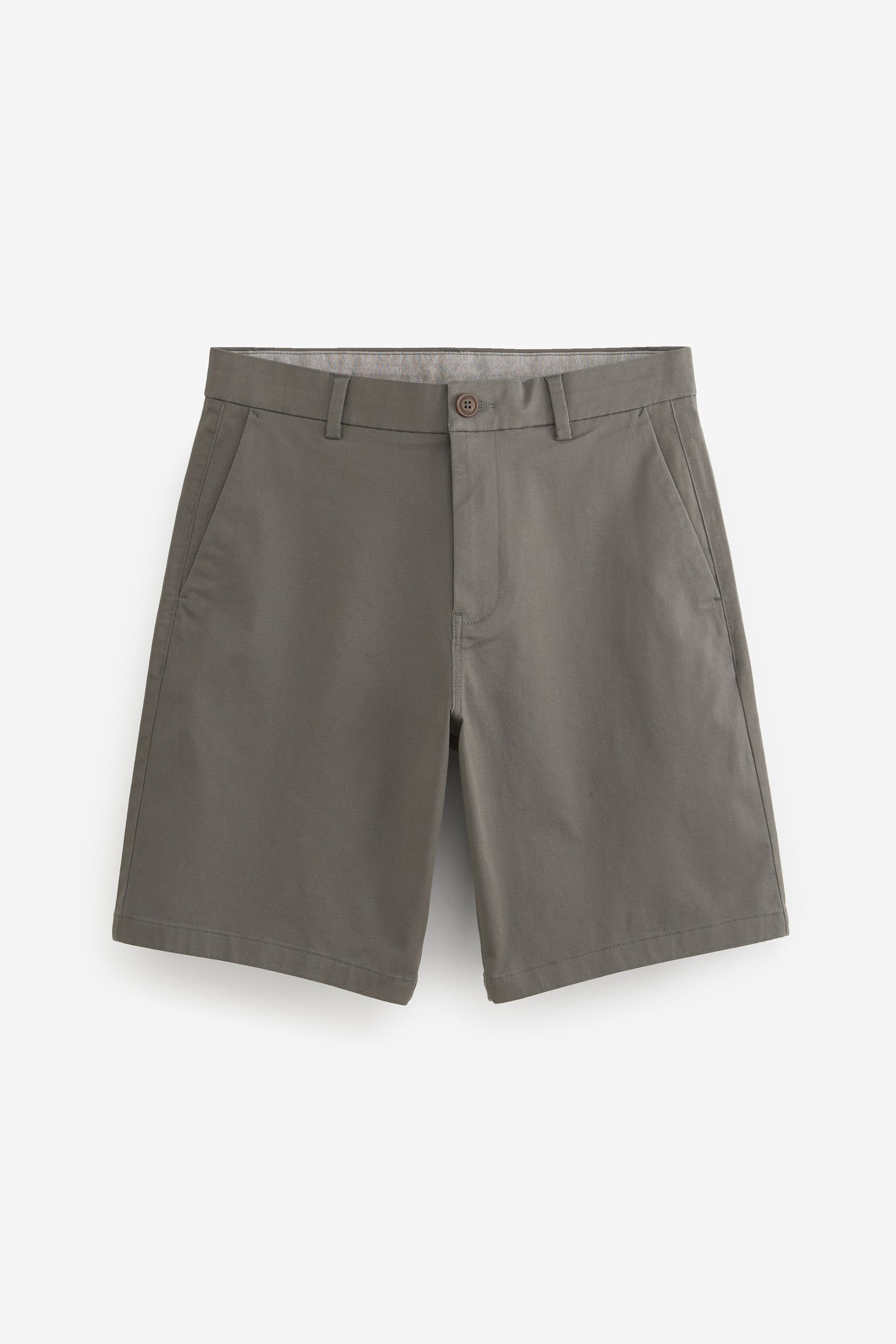 Next Chinoshorts Chinohose mit Stretch (1-tlg) Charcoal Grey