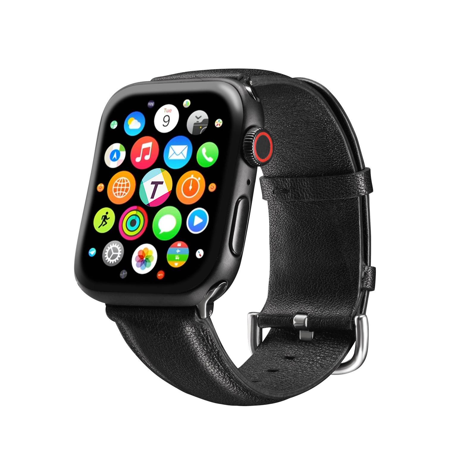 CoolGadget Smartwatch-Armband Fitnessarmband aus echtem Leder, für Apple Wa günstig online kaufen