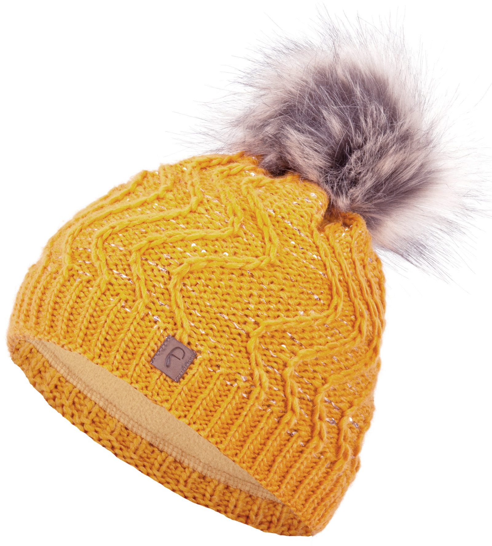 Faera Bommelmütze Wintermütze Damen Herren Mütze Beanie Haube gefüttert Bommelmütze