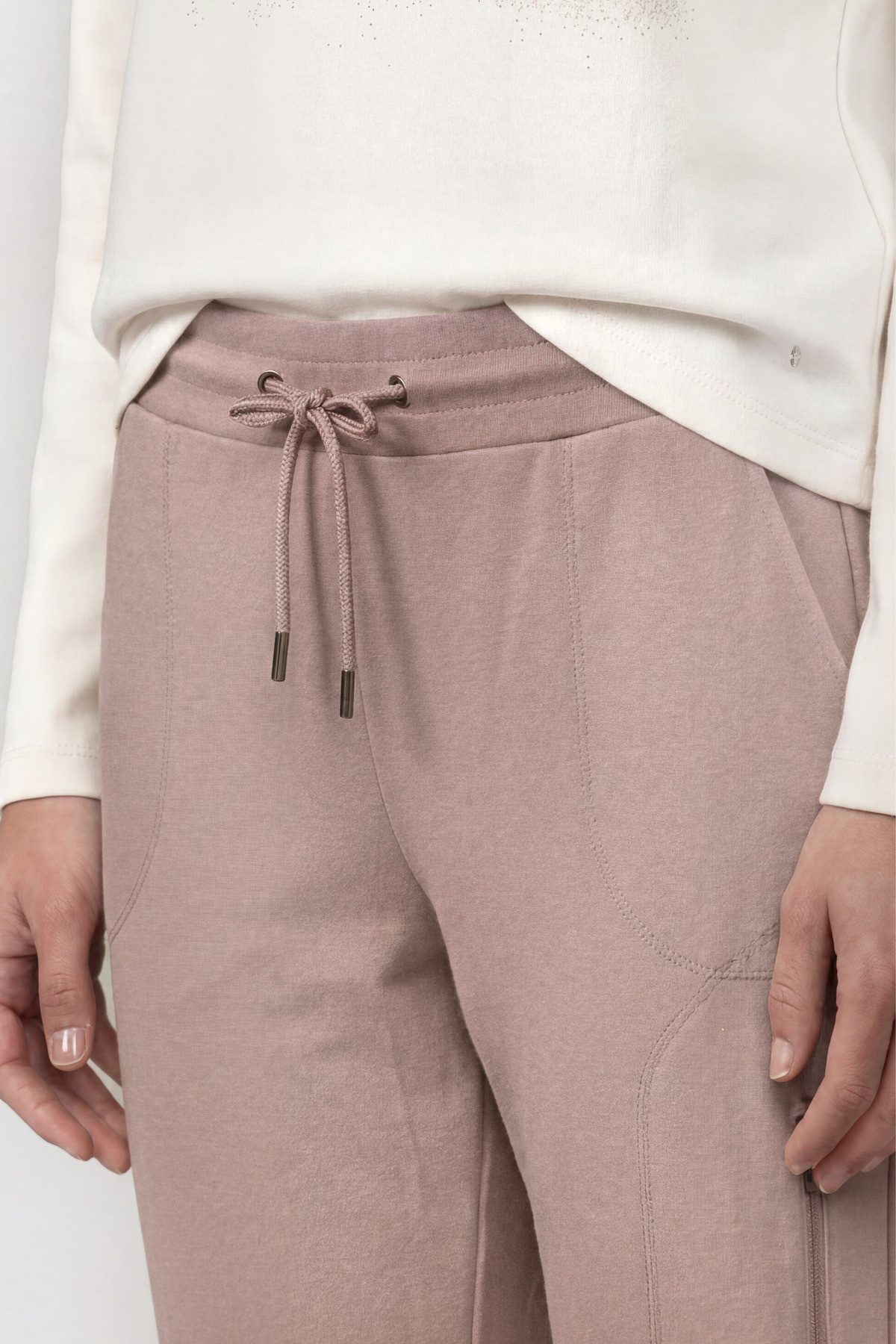 Monari Jogger Pants mit Reißverschluss
