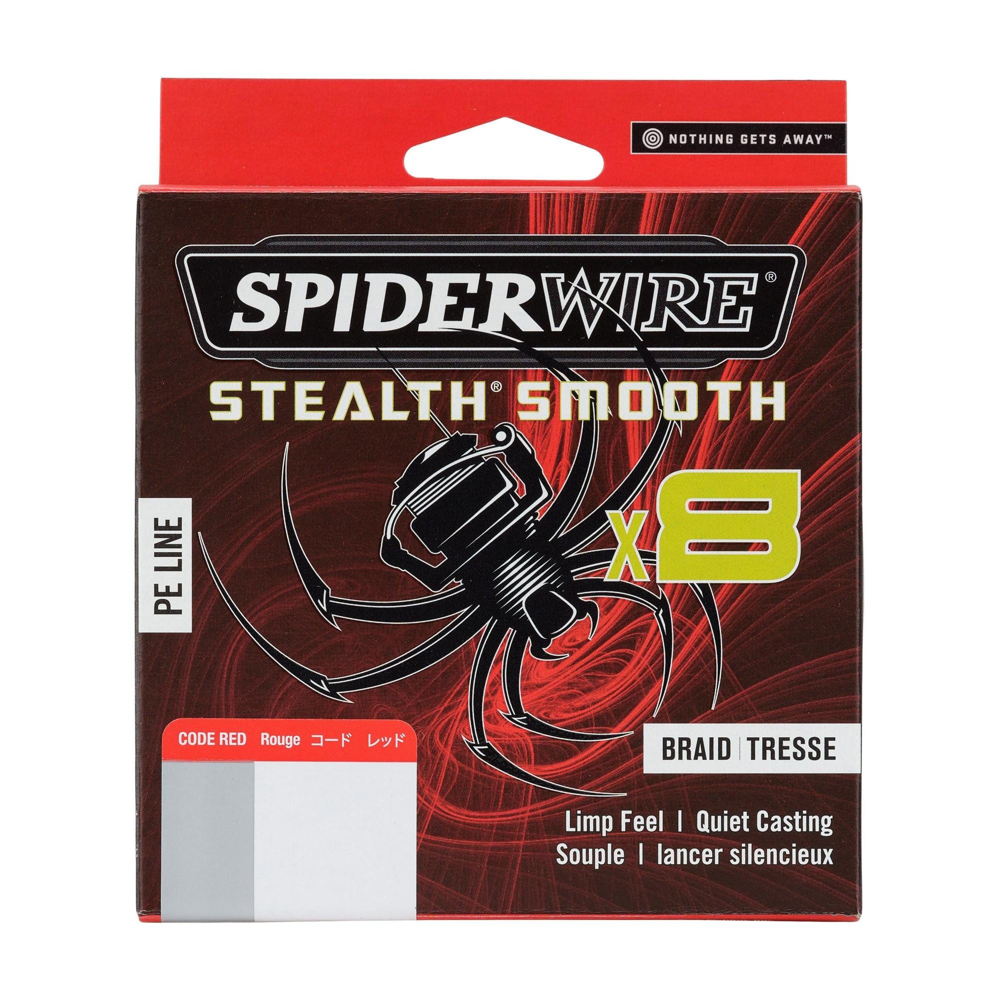 Spiderwire Angelschnur Spiderwire STEALTH SMOOTH 8 - 0.06mm - 150m geflochten ROT Schnur, 150 m Länge, 0,06 mm Fadendurchmesser