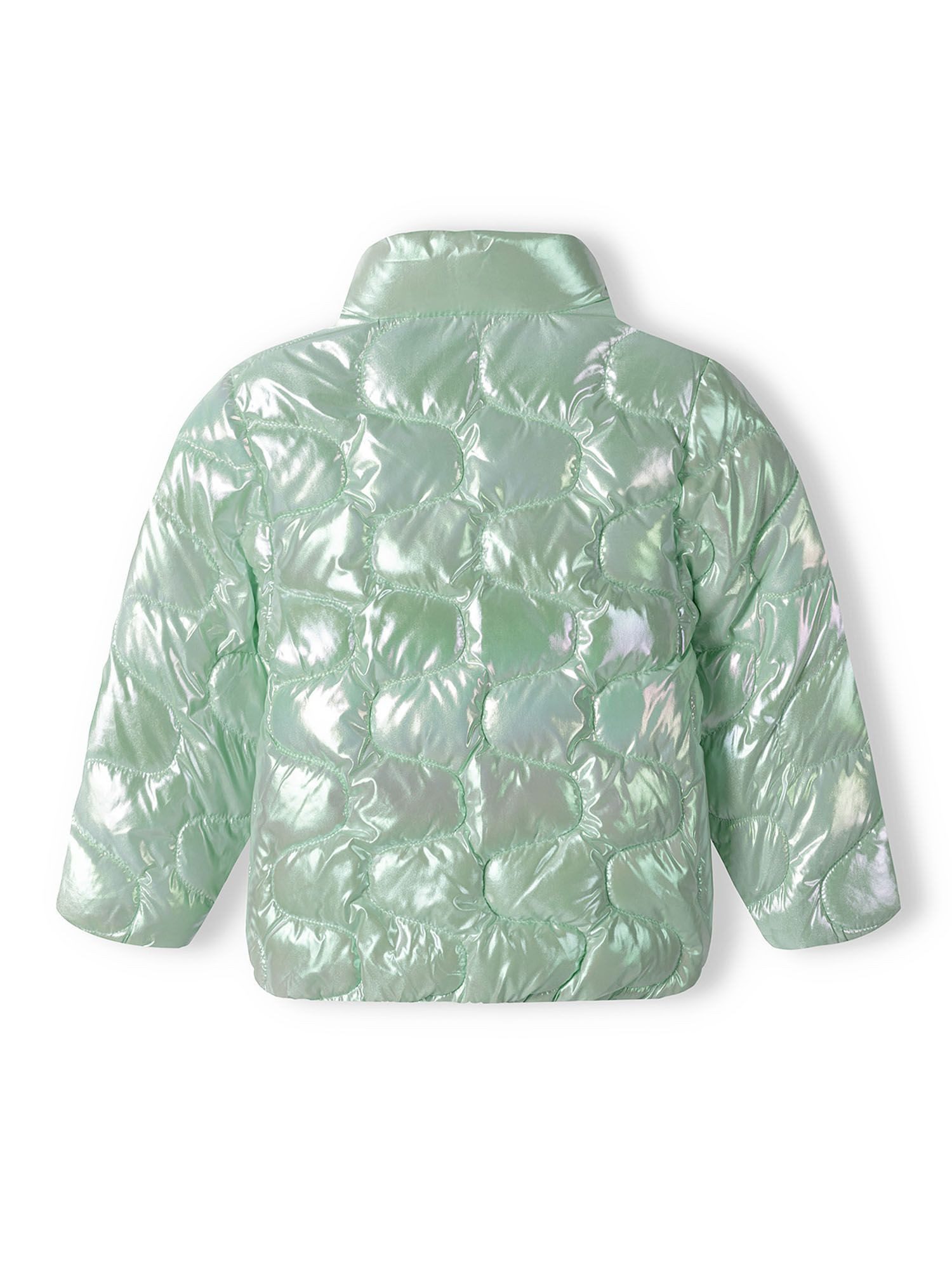 MINOTI Steppjacke Jacke für Mädchen Metallic-Look, ohne Kapuze – Bild 3 von 5