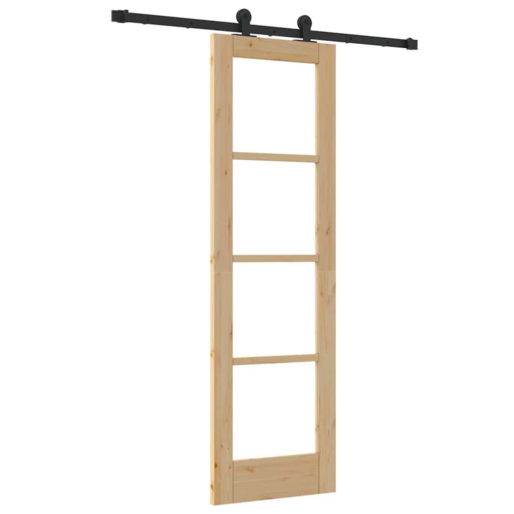 vidaXL Haustür Schiebetür ORKDAL Natur 61 x 198,5 cm (1-St)