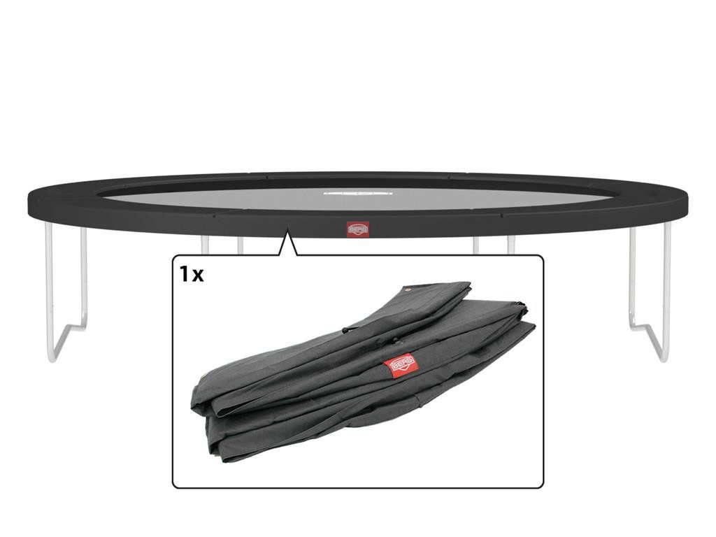 Trampolin-Randabdeckung Ersatzteil 380 cm rund grau - Favorit Regular Federabdeckung