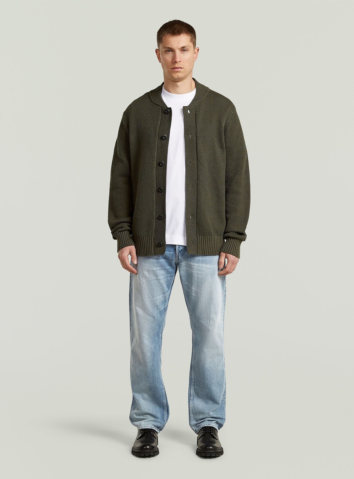 G-STAR Cardigan Honey Comb Structure Cardigan Knit