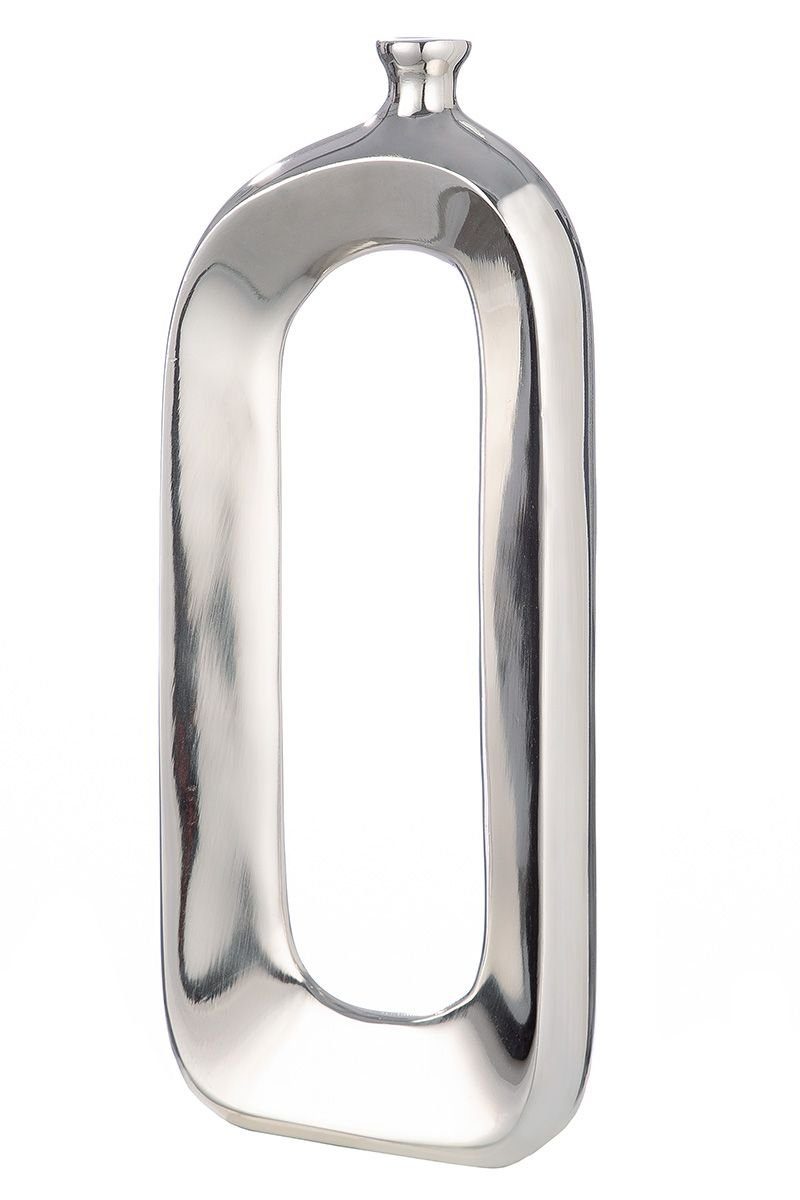 GILDE Dekoobjekt Aluminium Vase 'Open' - günstig online kaufen