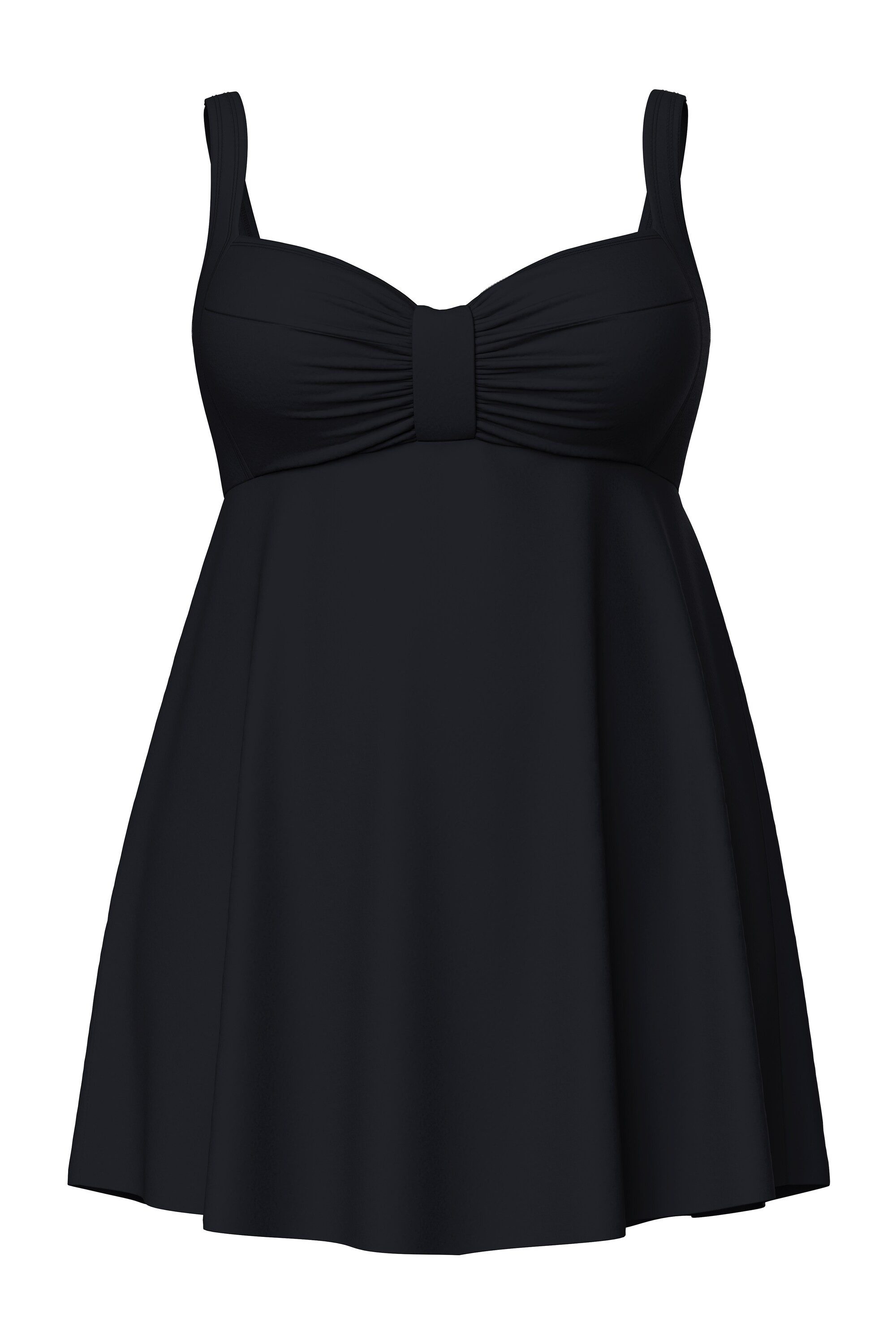 Ulla Popken Badekleid Badekleid Zierband Softcups recycelt