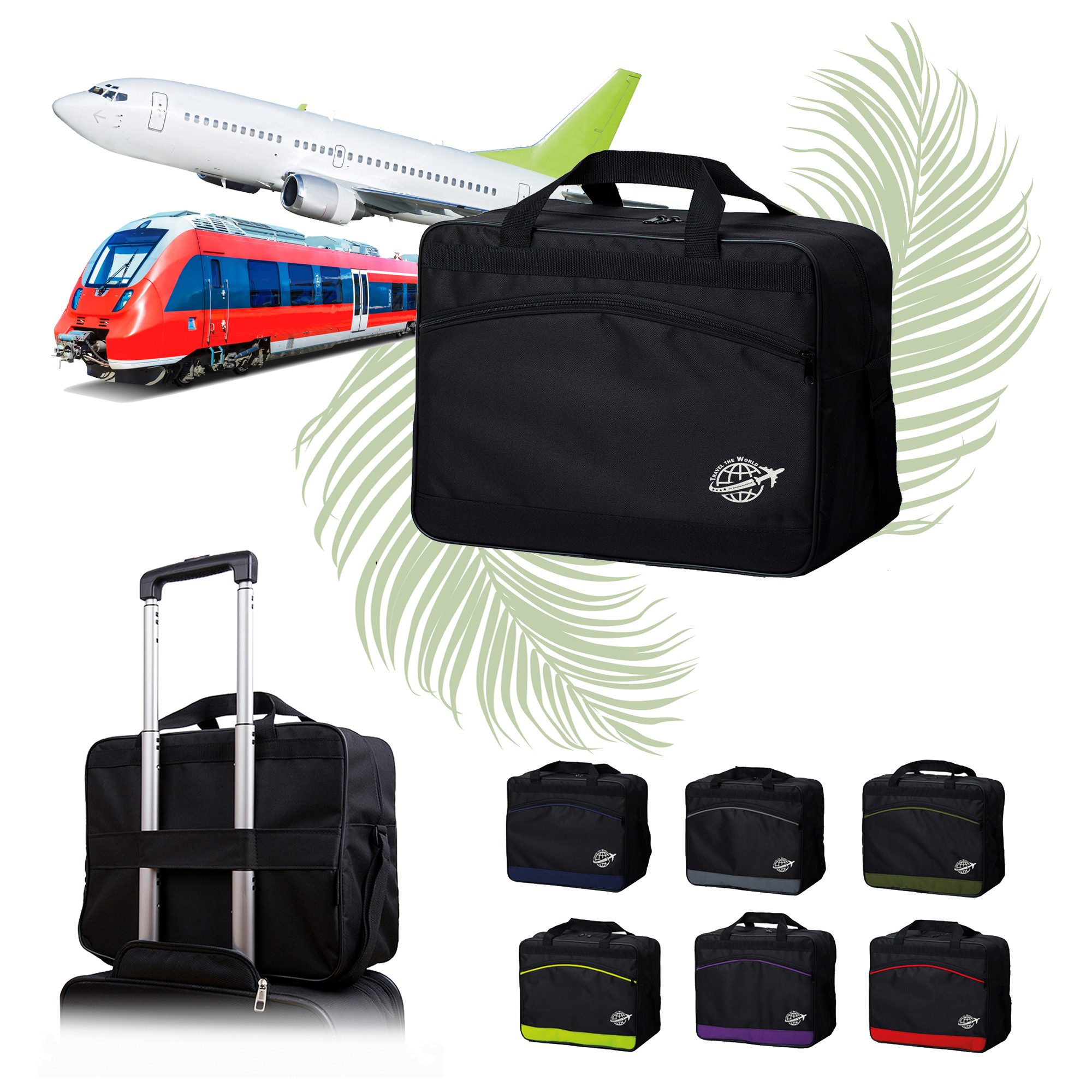 BambiniWelt by Rafael K. Reisetasche Handgepäck Boardgepäck Bordcase 40x20x25 40x30x20 Ryanair Wizzair (M1), wasserabweisend