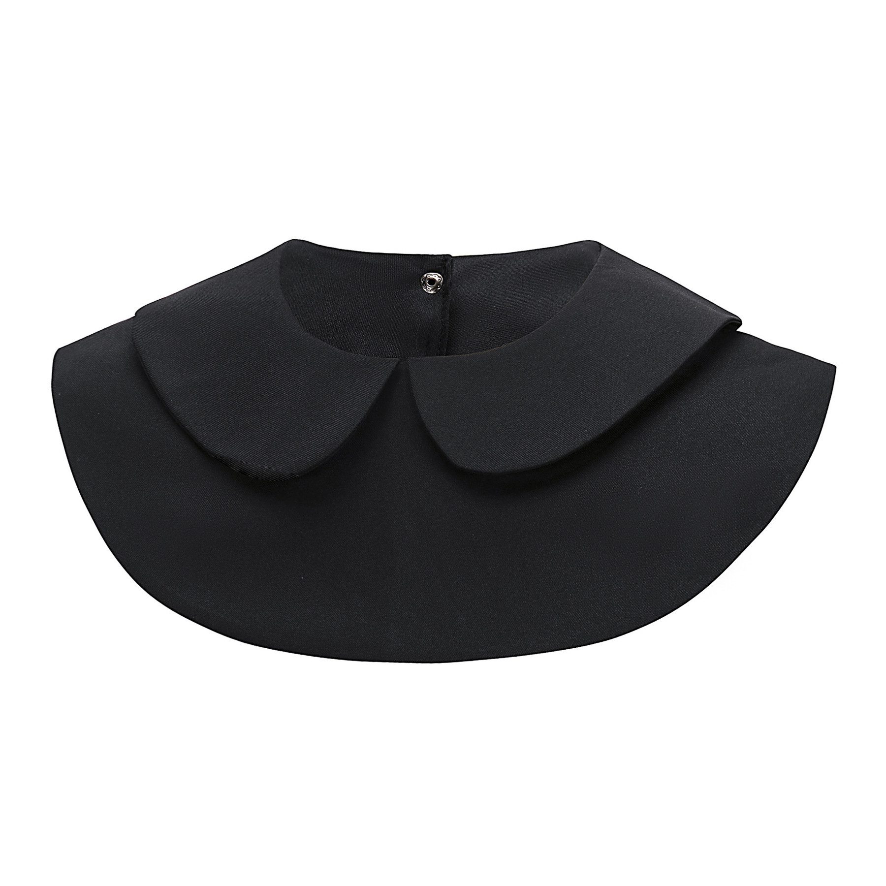 Mutig Wickelbluse 2 Stück Frauen Kragen Abnehmbare (Hälfte Shirt Bluse Damen Blusenkragen Chiffon Peterpan Kragen) für Damen