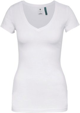 G-Star RAW V-Shirt Base v t wmn cap sl mit kleinem Logodruck vorne