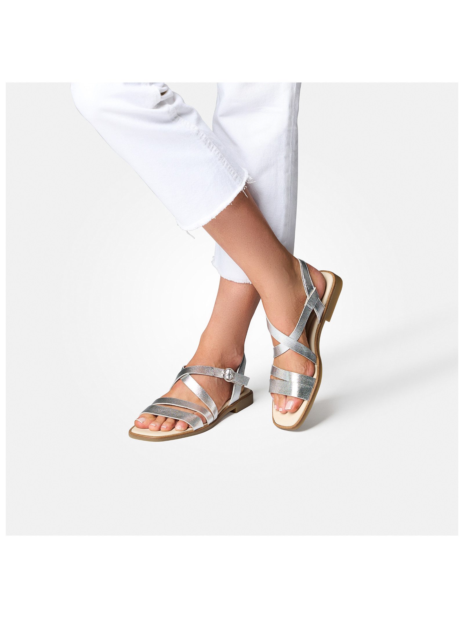 Paul Green Paul Green Sandalen Leder Riemchensandale