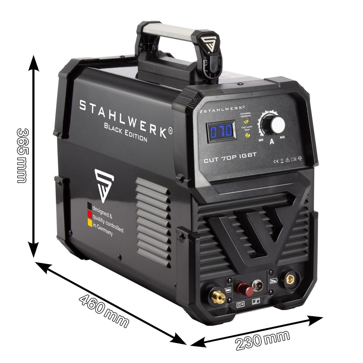 STAHLWERK Plasmaschneidegerät 60 - CUT 20 Pilotzündung, mit A IGBT Plasmaschneider Pilot 70