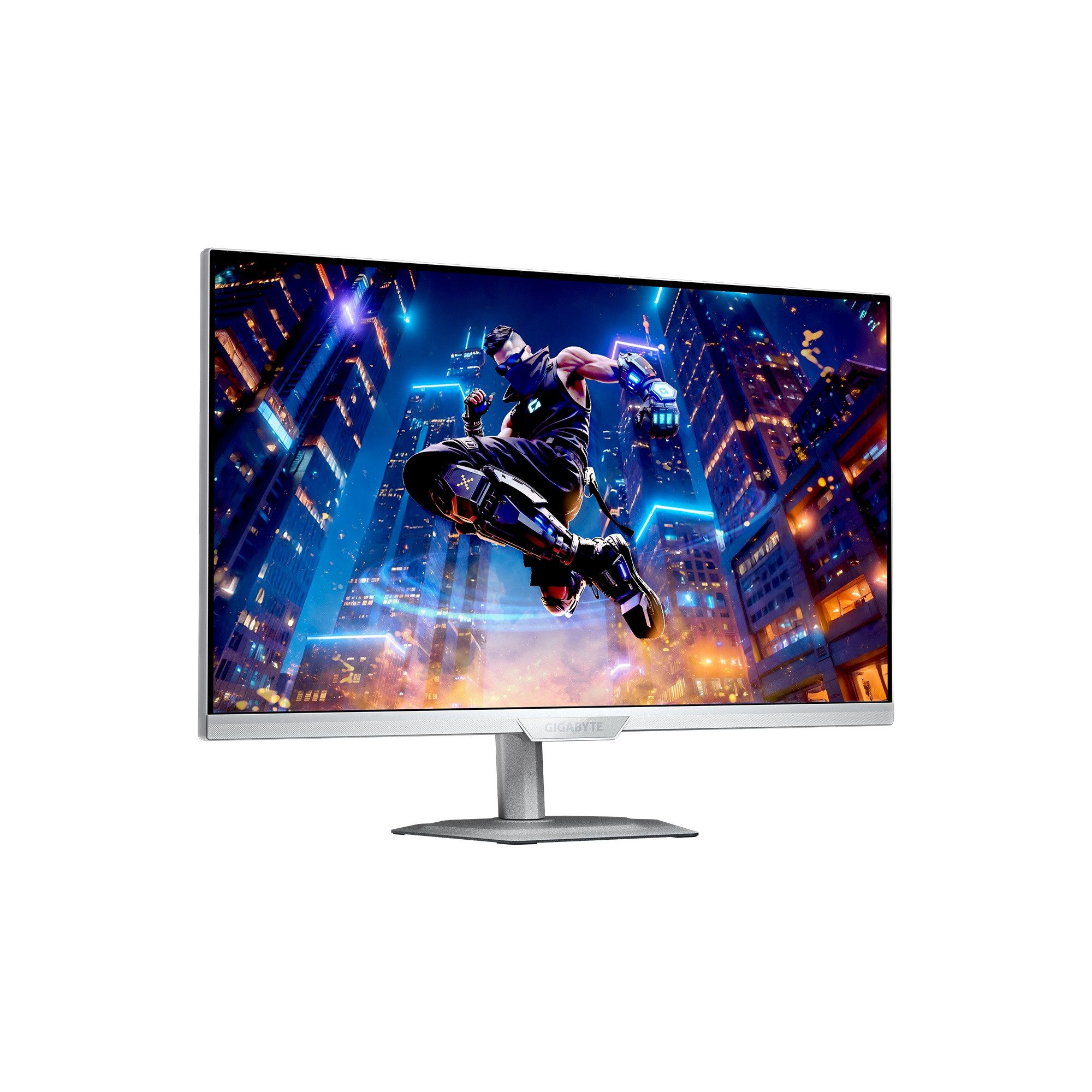 Gigabyte M27UP ICE Gaming-Monitor (68,5 cm/27 ", 3840 x 2160 px, UHD, 1 ms Reaktionszeit, 160 Hz, IPS, dreh-, neig-, schwenk-, höhenverstellbar, Lautsprecher)
