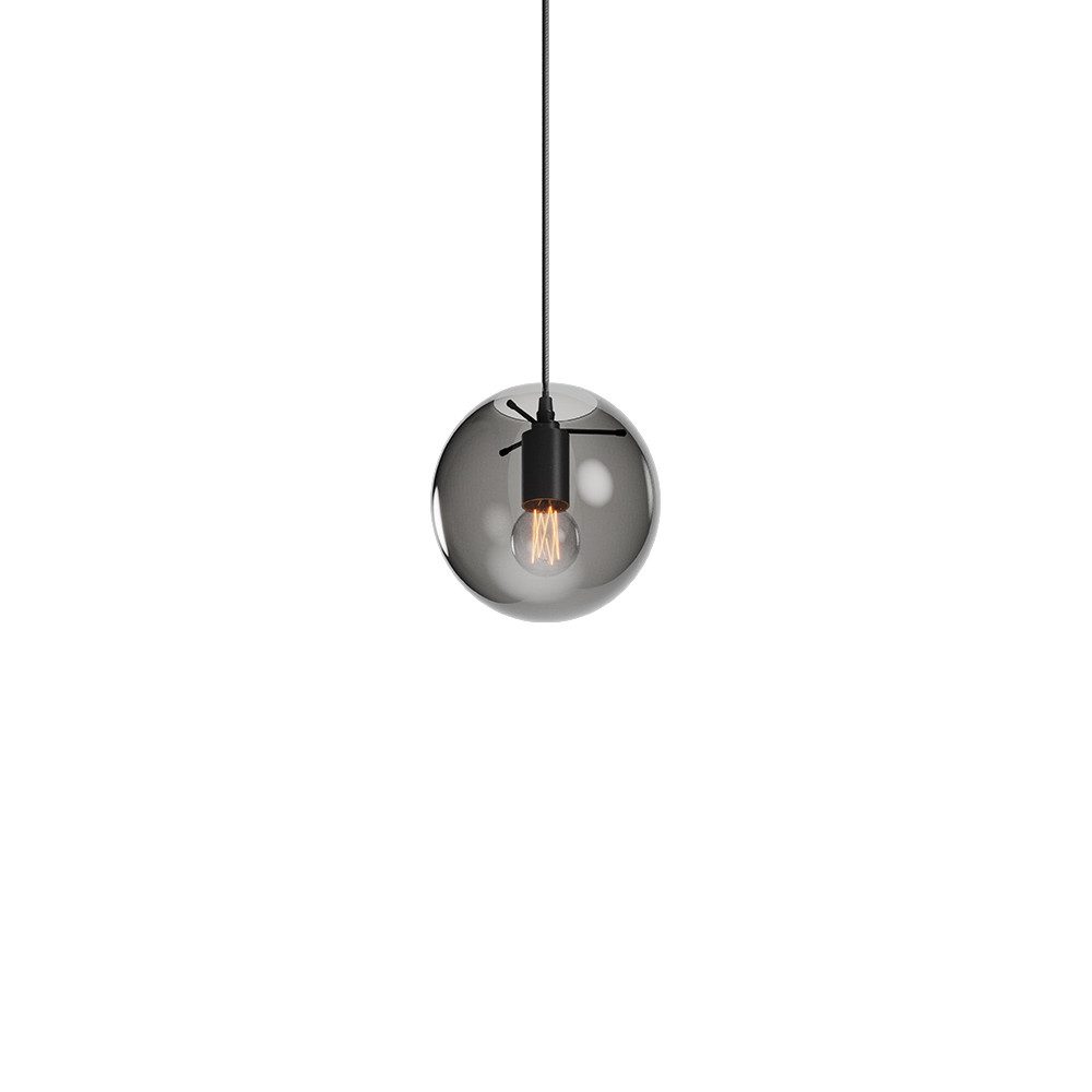 s.luce Pendelleuchte Hängeleuchte Orb Glaskugel Schwarz, günstig online kaufen