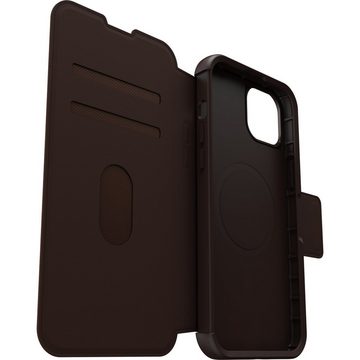 Otterbox Flip Case Strada Hülle für Apple iPhone 15 Plus für MagSafe, stoßfest, sturzsicher,Premium Lederfolio, 3x getestet nach Militärstandard