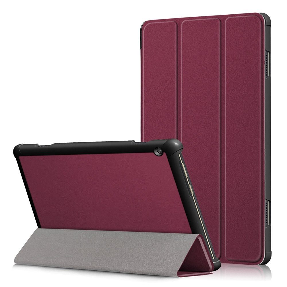 JayModCase Custodia per Lenovo Tab M10 HD 2nd Gen 10,1 pollici TB-X306X TB-X306F Flip Pelle PU Flip Stand Cover, Angolo di Supporto Regolabile (Porpora