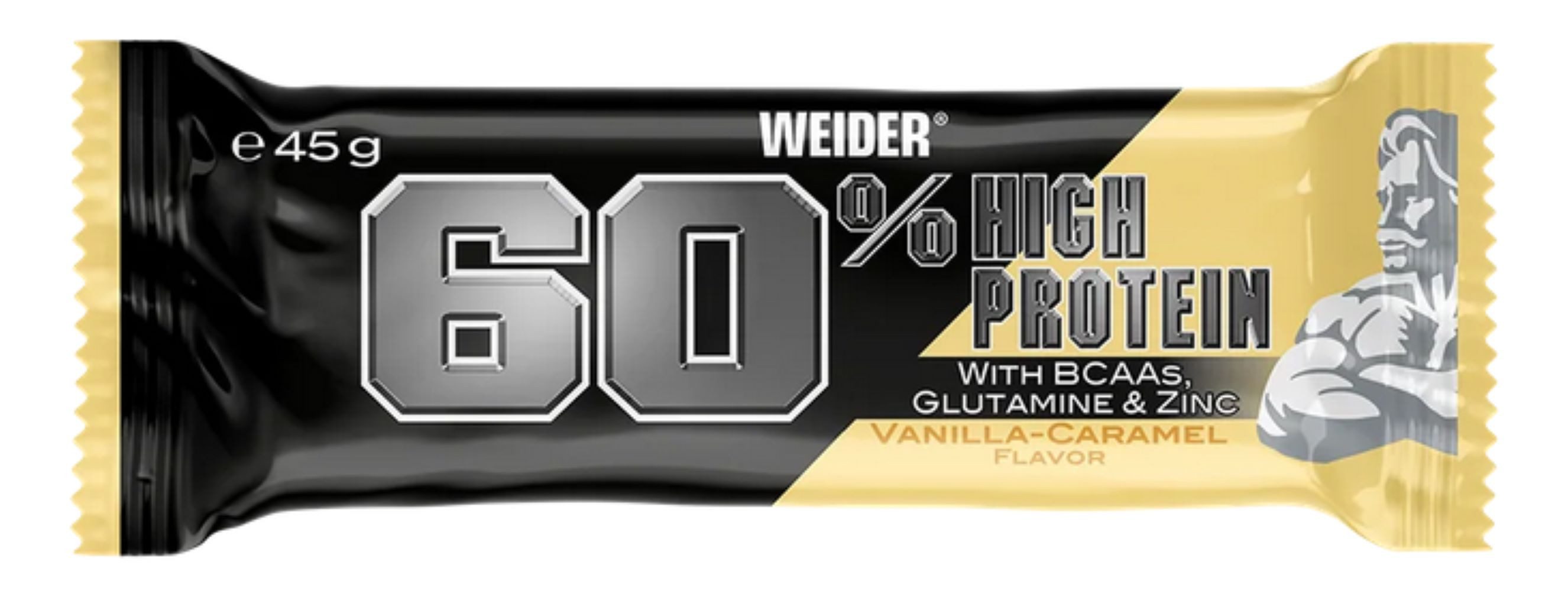 WEIDER Weider 60% Protein Bar 45g Riegel Riegel, 1 er, 60% Eiweißgehalt