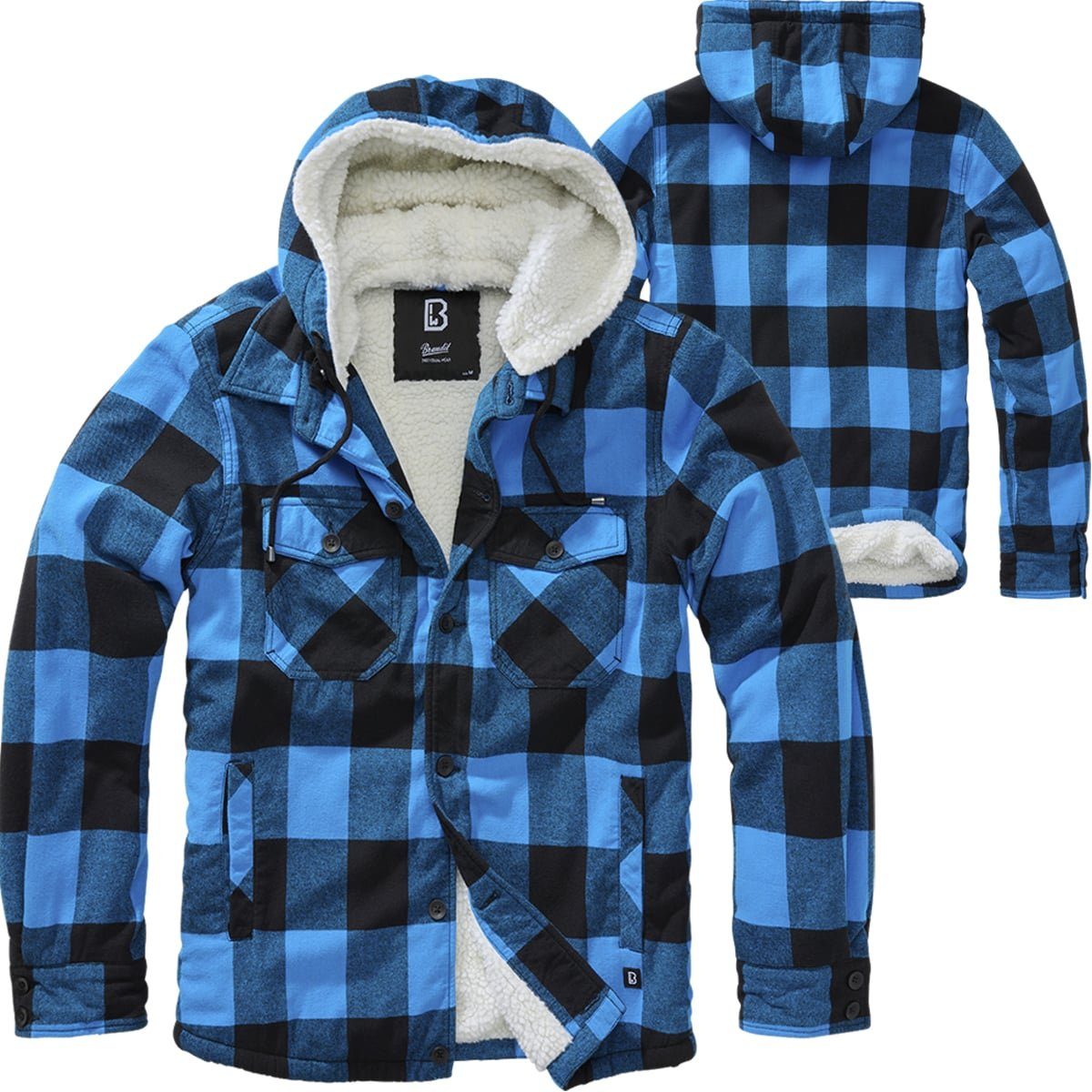 Brandit Outdoorjacke Brandit Lumber Check Shirt Hooded günstig online kaufen