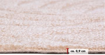 Teppichboden »Amberg«, Andiamo, rechteckig, Höhe 9 mm, Festmaß, elegant, Hoch-Tief Effekt, fußbodenheizungsgeeignet, Kurzflor Teppich, idealer Teppichboden für Schlafzimmer, Wohnzimmer
