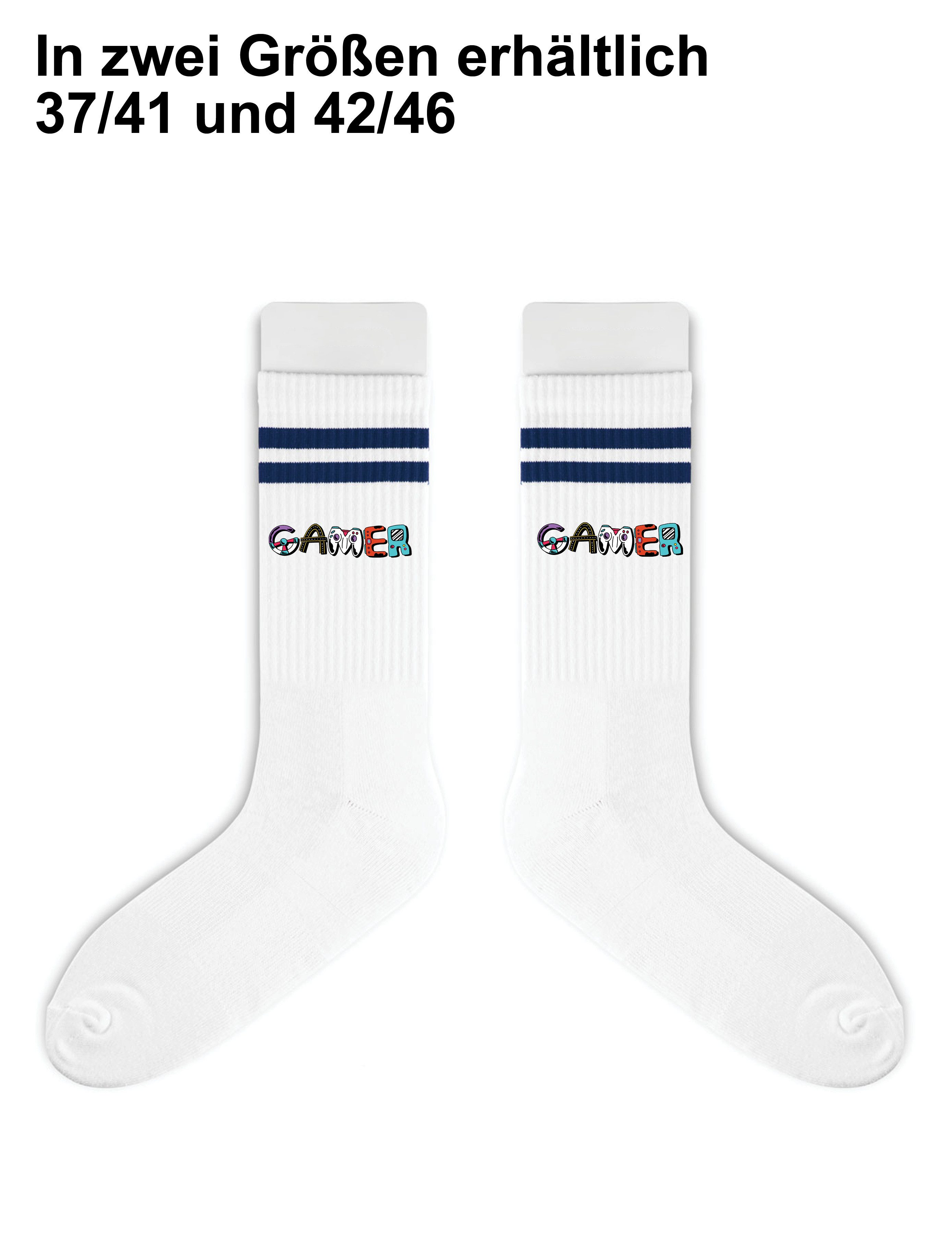Youth Designz Tennissocken Gamer Unisex Socken Geschenk Retro mit verstärkter Verse und Zehenbereich