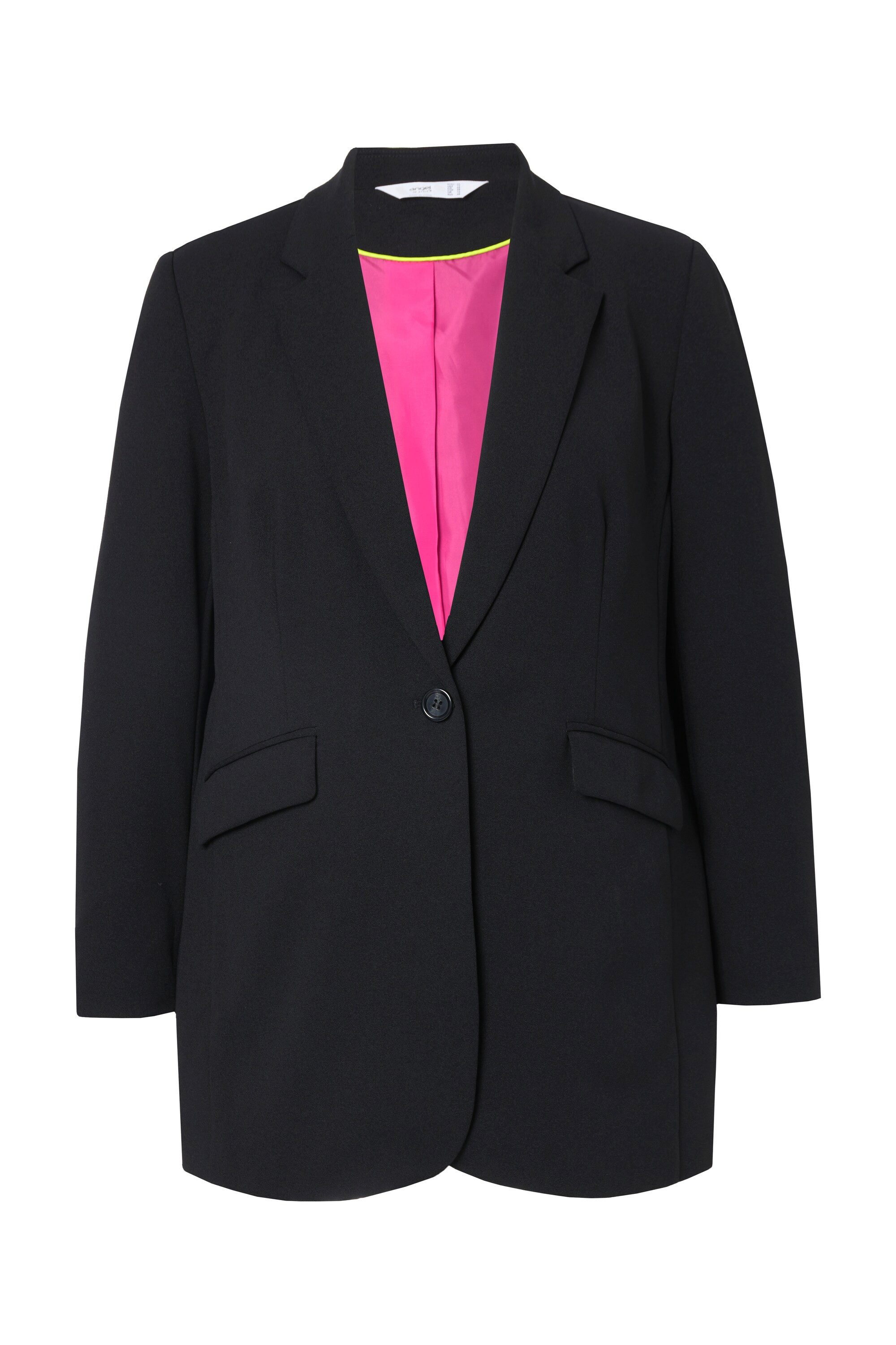 Angel of Style Blusenblazer Blazer Straight Loose-fit farbiges Futter günstig online kaufen