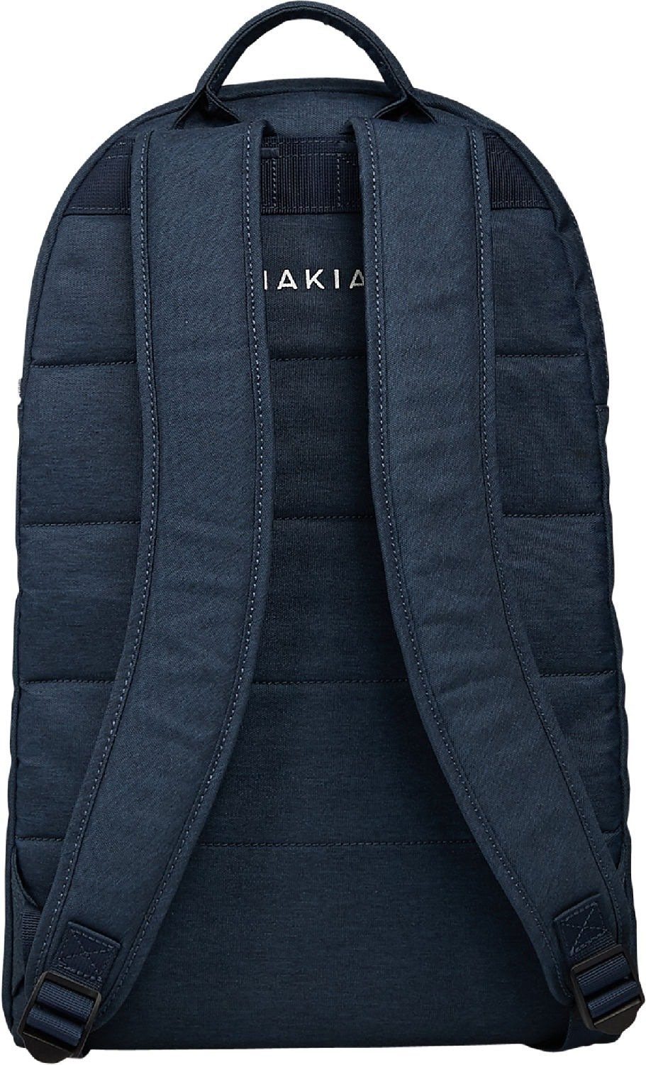 Tiefe Ahjo MAKIA 100% Notebook-Rucksack Laptopfach 48 (recycelt) Höhe 15" 29 dunkelblau 17 cm Polyester mit Breite cm cm