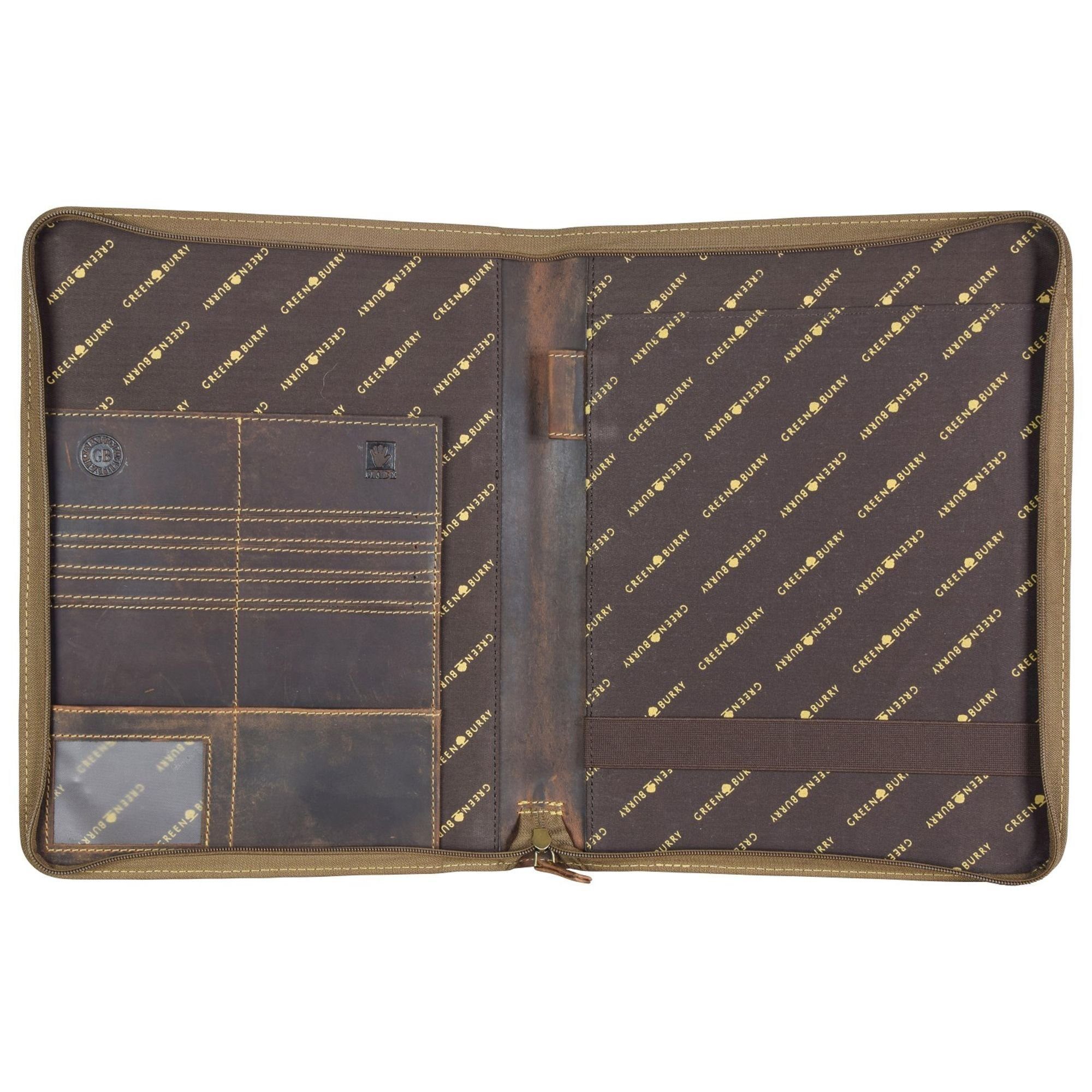 Thumbnail - Greenburry Schreibmappe Vintage, Leder