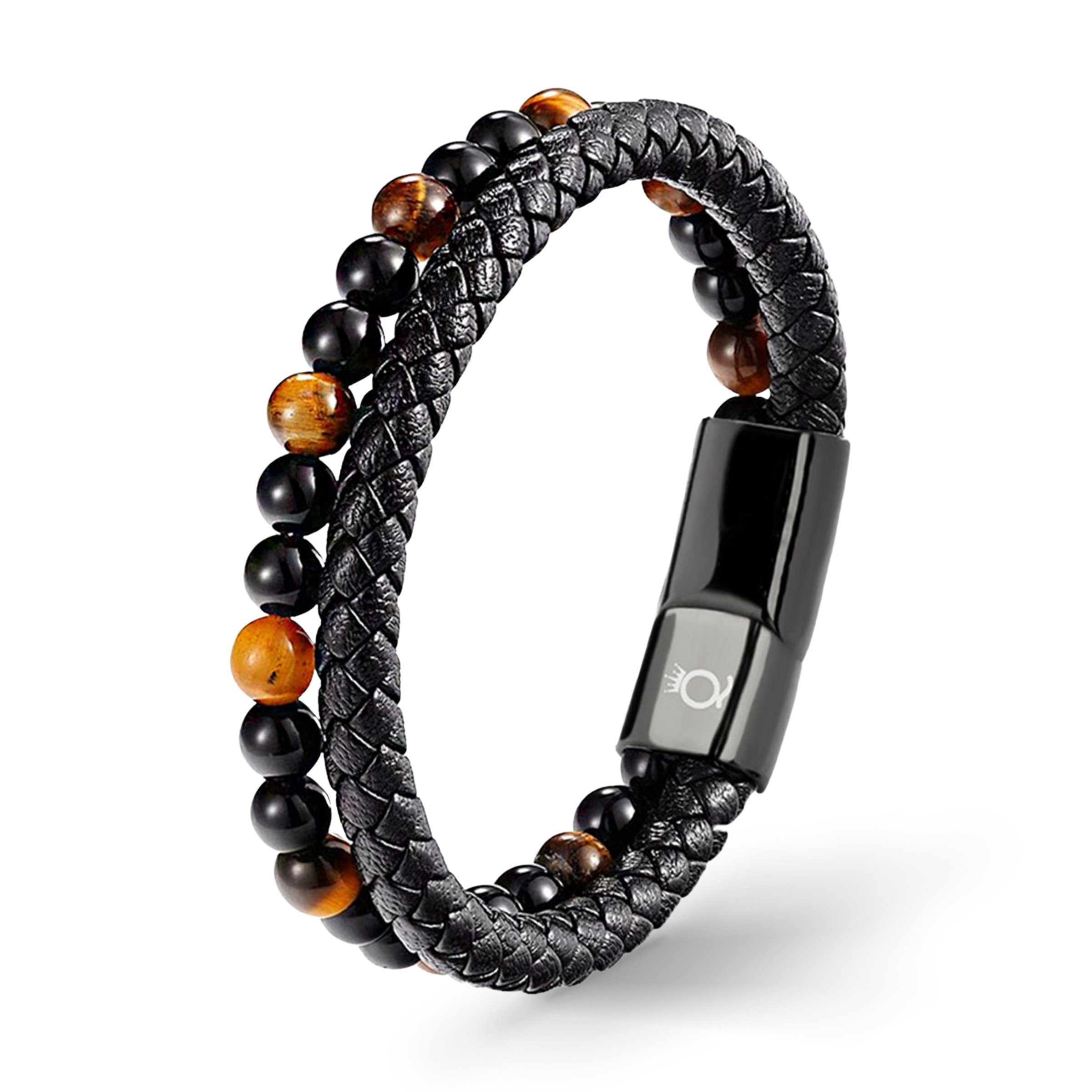 UNIQAL.de Lederarmband Lederarmband Herren "PASSION" Perlenarmband Naturste günstig online kaufen