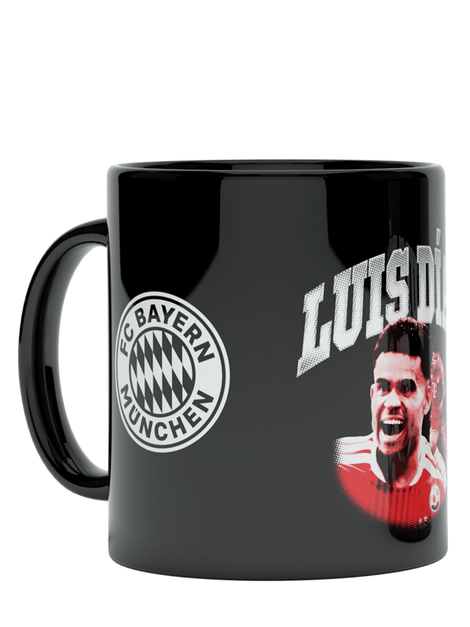FC Bayern München Tasse FC Bayern München I Tasse Luis Díaz 0,3 l I Schwarz, Keramik