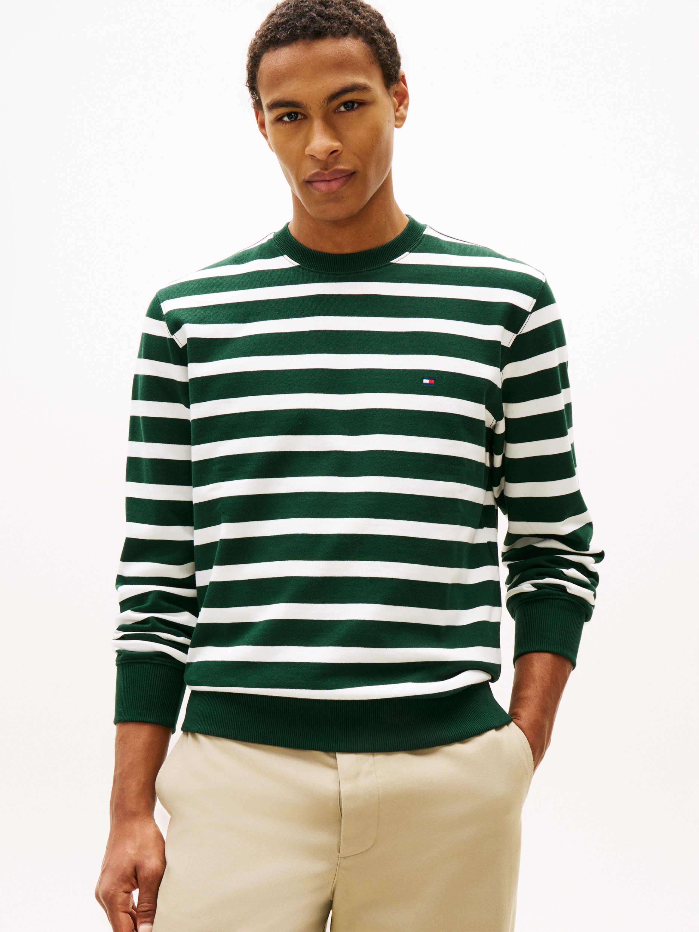 Tommy Hilfiger Sweatshirt TERRY BLOCK Regular fit mit Rundhalsausschnitt