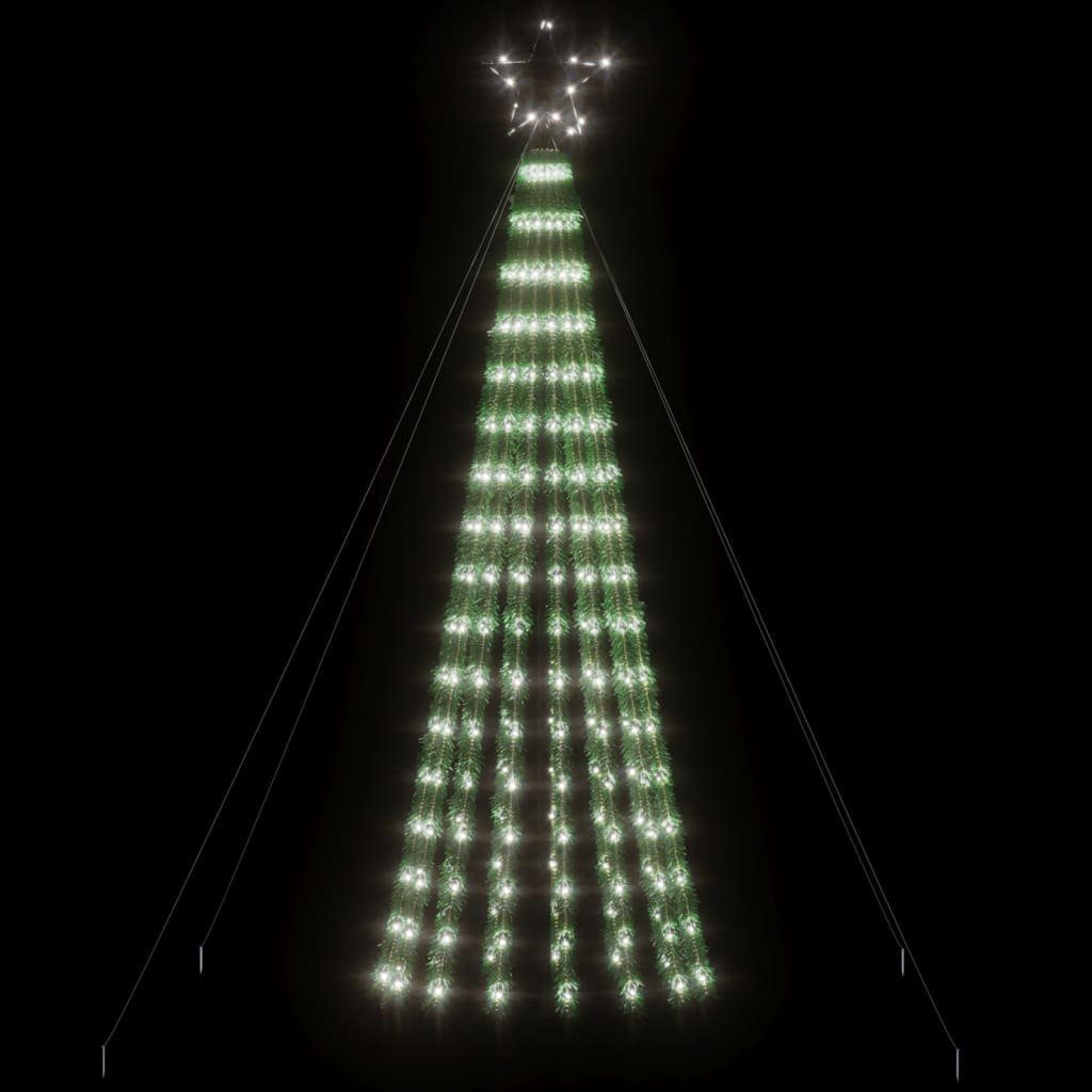 vidaXL Dekolicht Kegelform 275 Kaltweiß LEDs Weihnachtsbaum cm Außenbereich 180