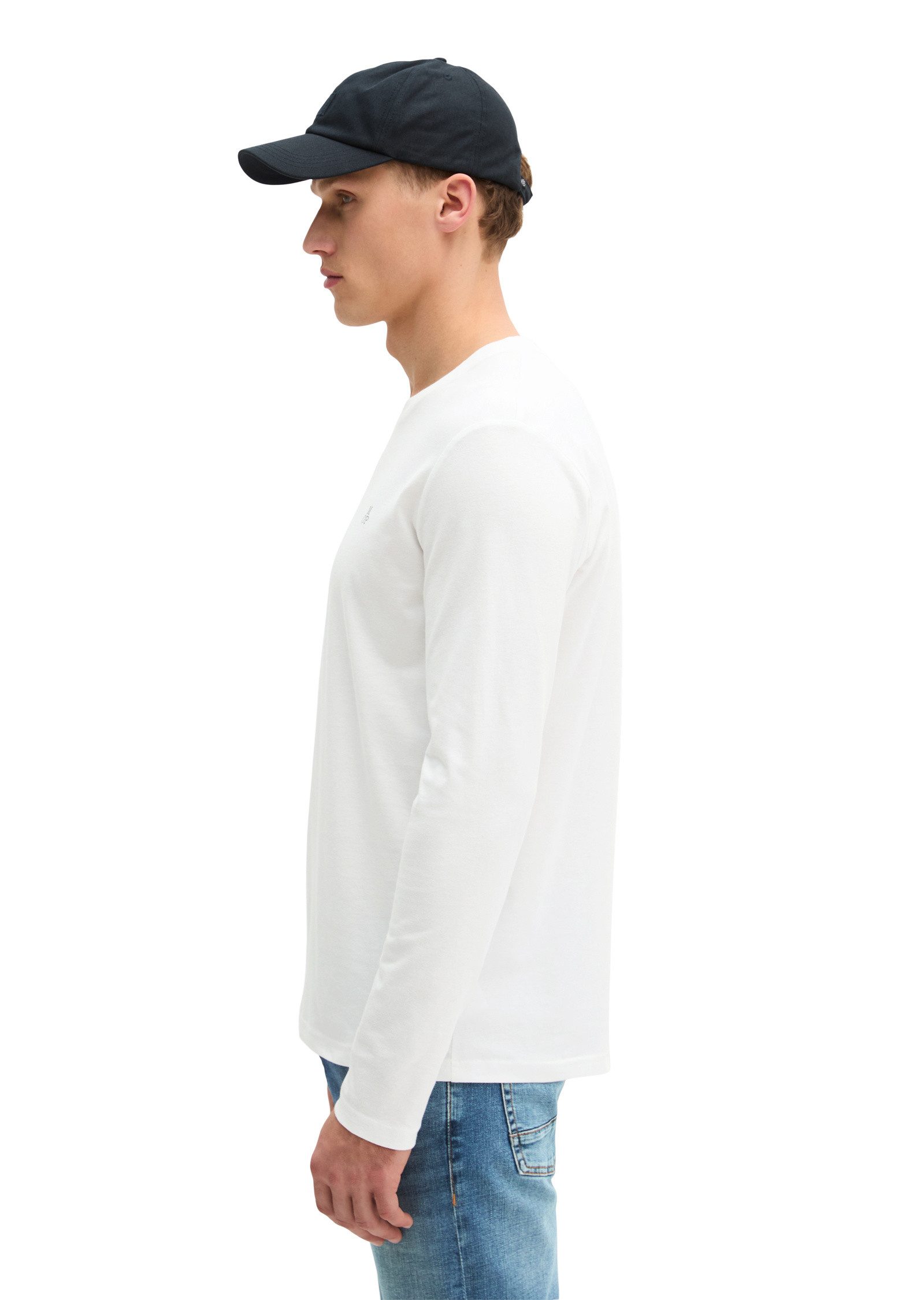 Marc O'Polo Langarmshirt aus reiner Bio-Baumwolle