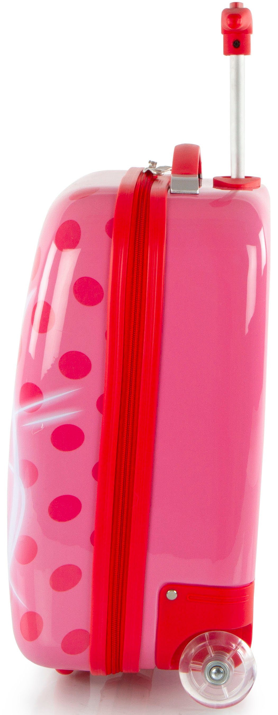 Heys Kinderkoffer Miraculous Lady Bug rosa, 46 cm, 2 Rollen, Heys Kindertrolley Handgepäck-Koffer