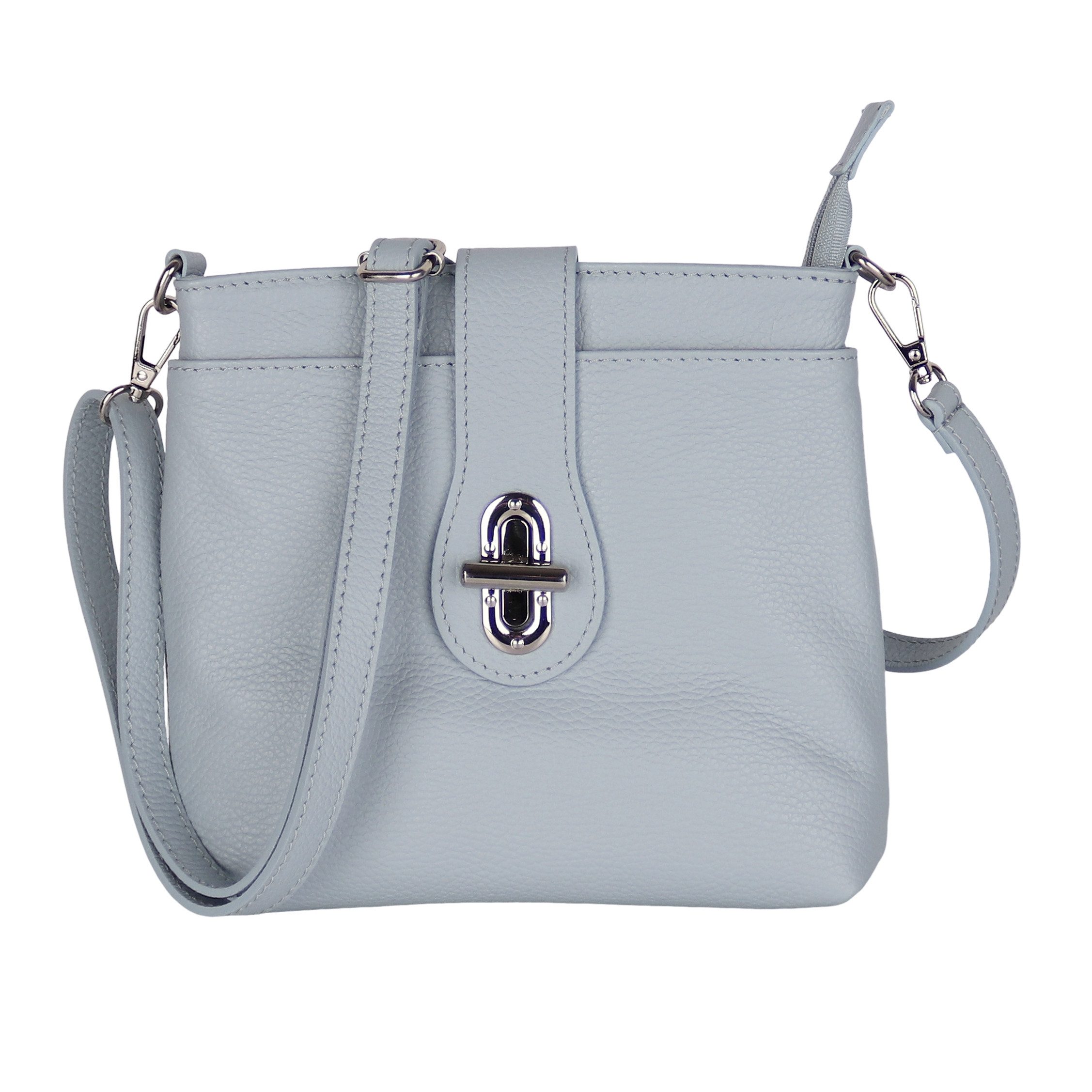 Umhängetasche Damen Crossbody Bag, Echtleder Made In Italy