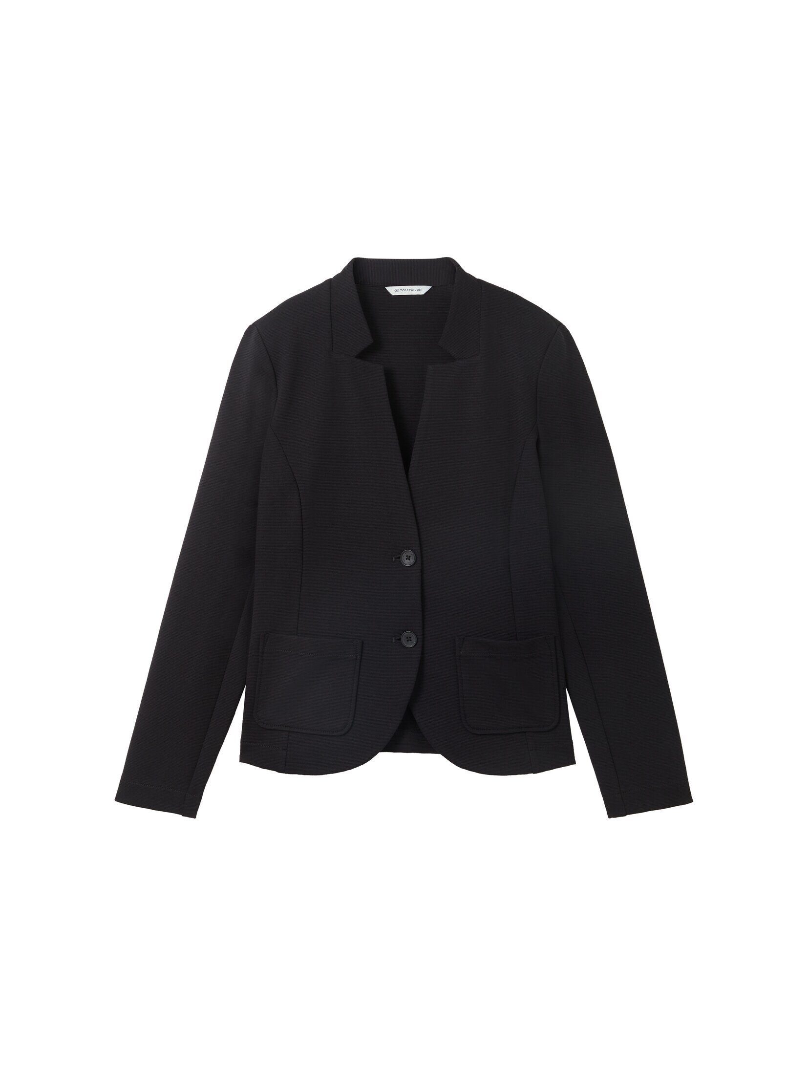 TOM black Kurzblazer mit Blazer TAILOR Struktur man deep