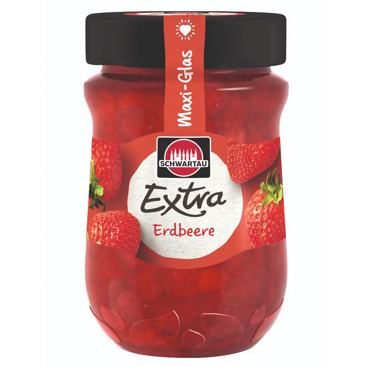 SCHWARTAU Fruchtaufstrich, Schwartau Extra Erdbeere Frühstück Fruchtaufstrich Maxiglas 600g