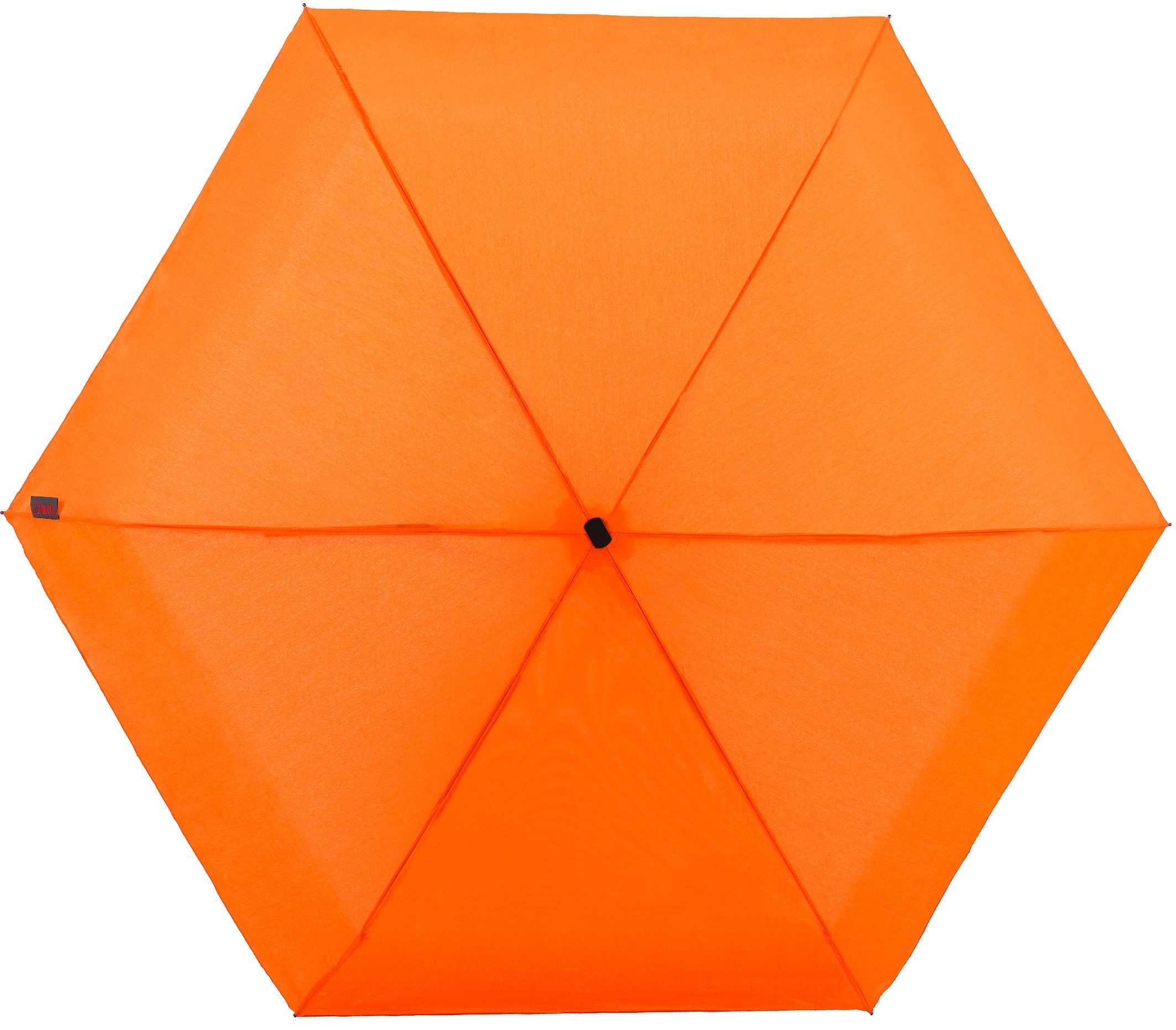 flach und orange, extra Taschenregenschirm kurz Dainty, EuroSCHIRM®