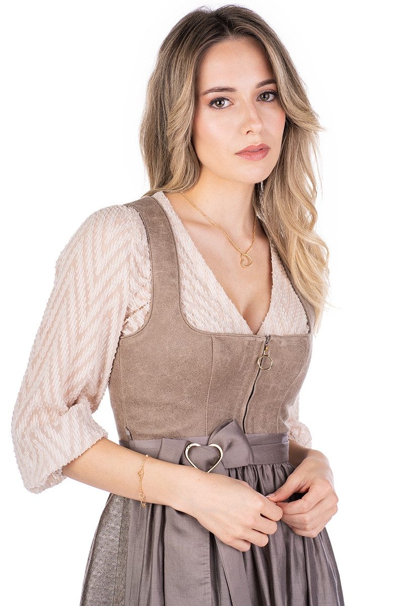 Madame Marie Dirndlbluse Dirndlbluse - SOLINDRA - offwhite, taupe