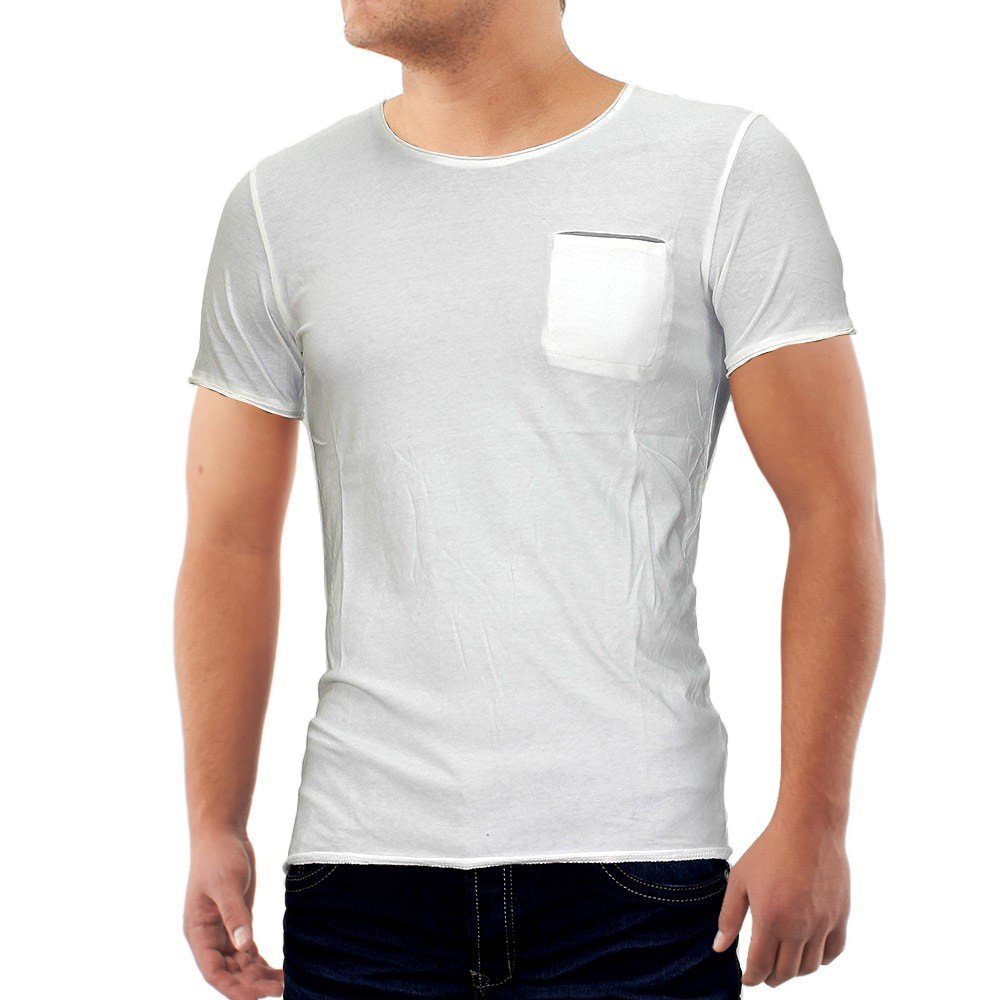(1-tlg) T-Shirt T-Shirt in Weiß ID710 Kult Egomaxx 710