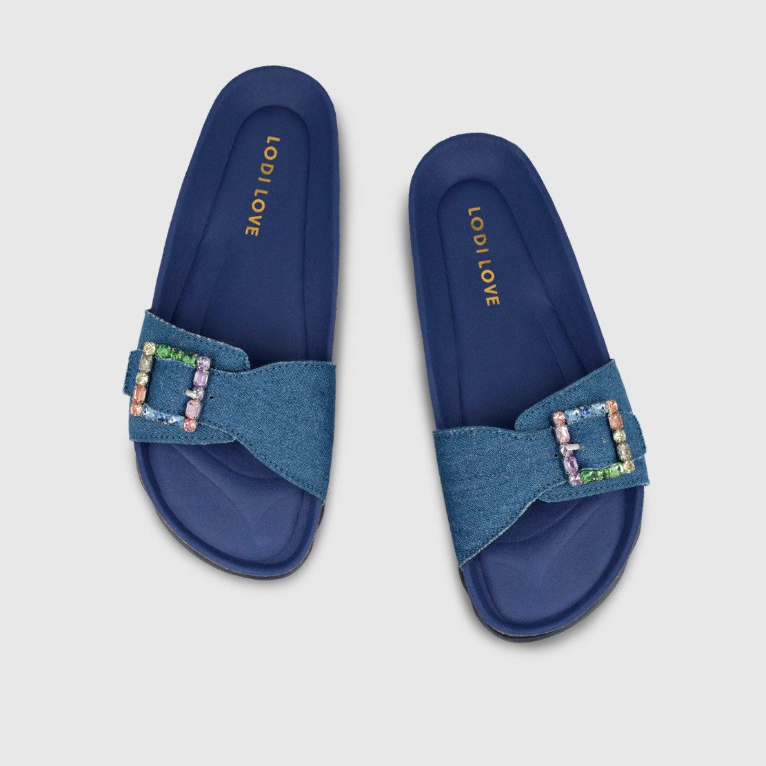 LODI LOVE Tejano Jeans Pantolette zum Schlupfen