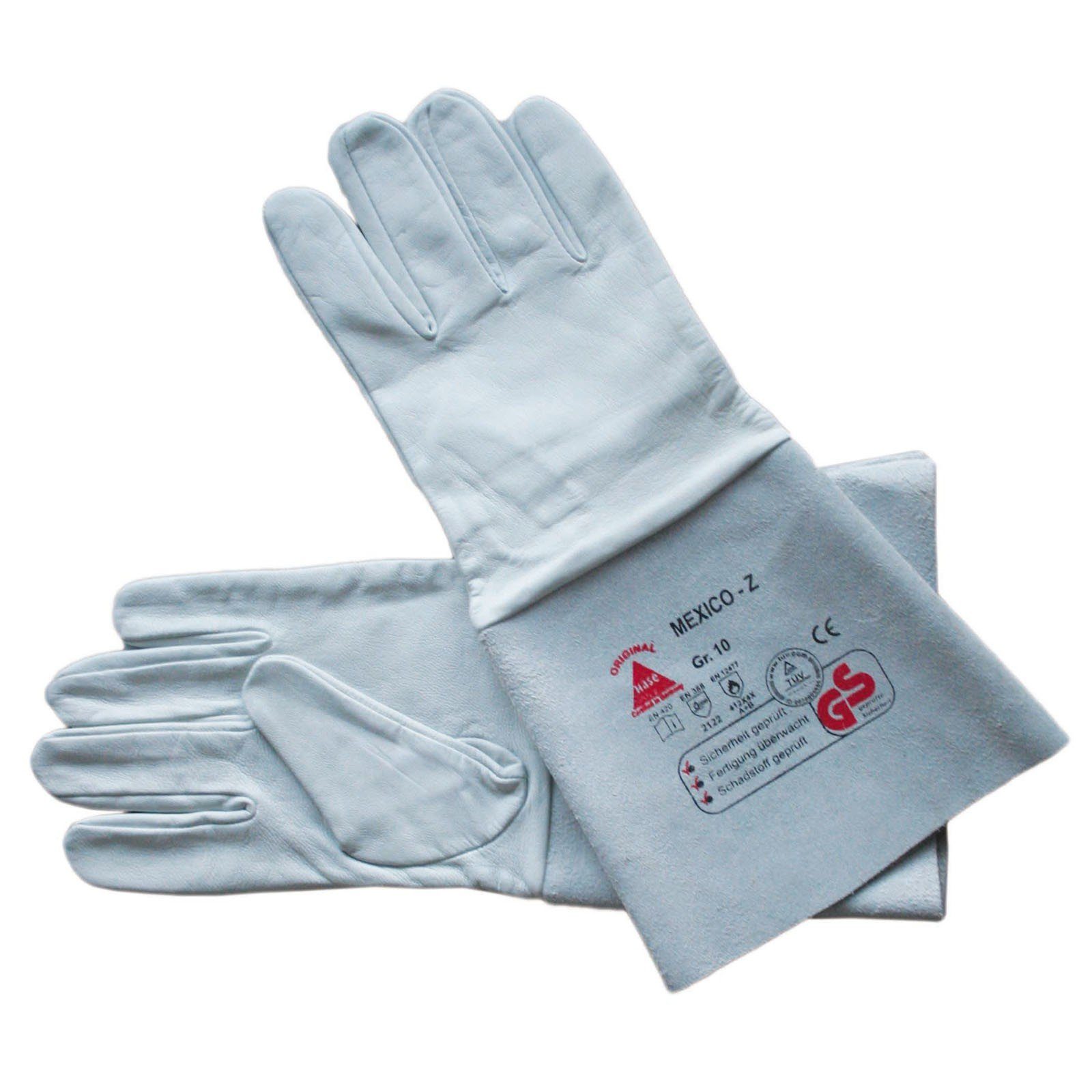 Hase Safety Gloves Hitzeschutzhandschuhe HASE WIG Handschuhe MEXICO Z - Schweißerhandschuhe Größe 10 + 11