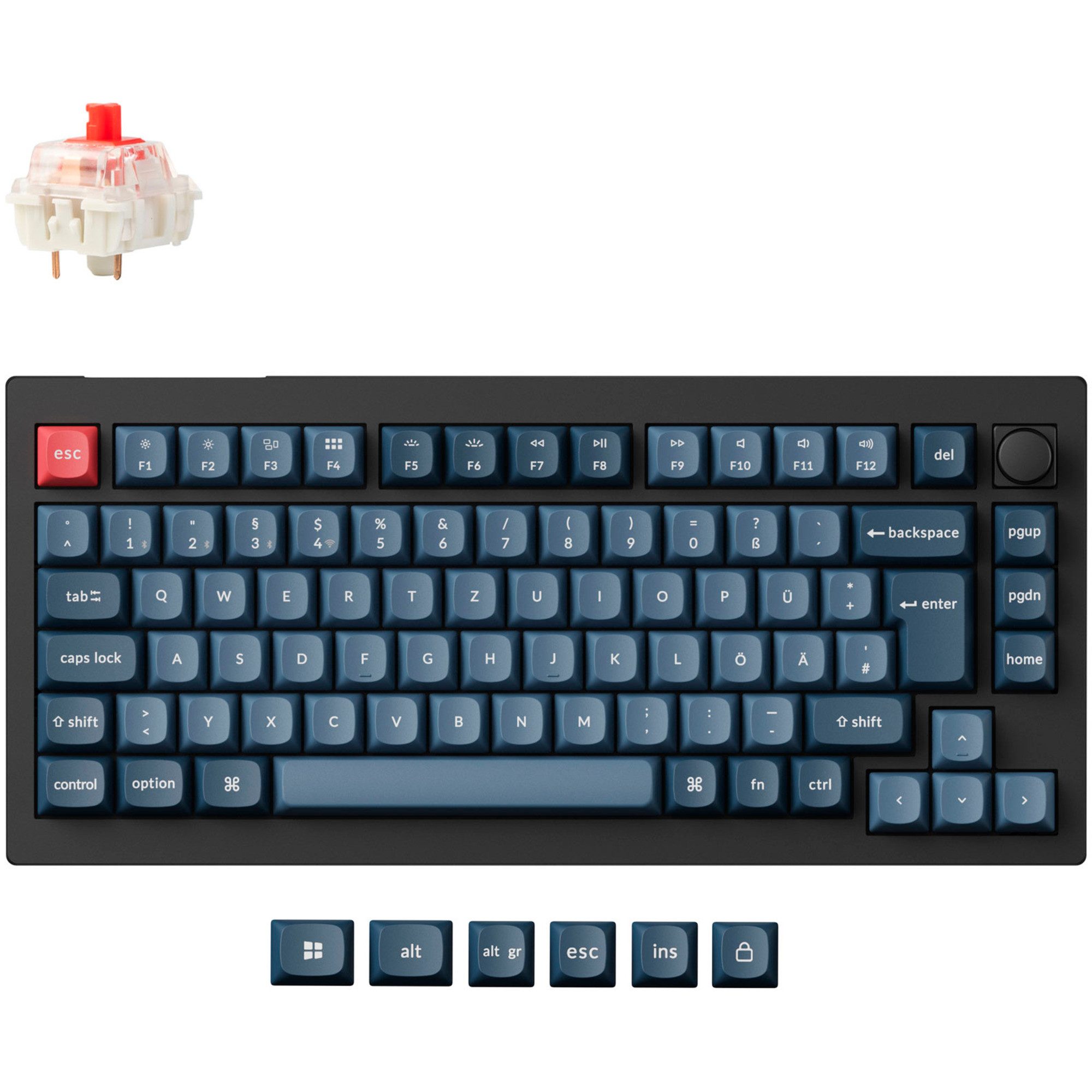 Keychron Keychron V1 Max, Gaming-Tastatur, (Hot-Swap, RGB) Tastatur