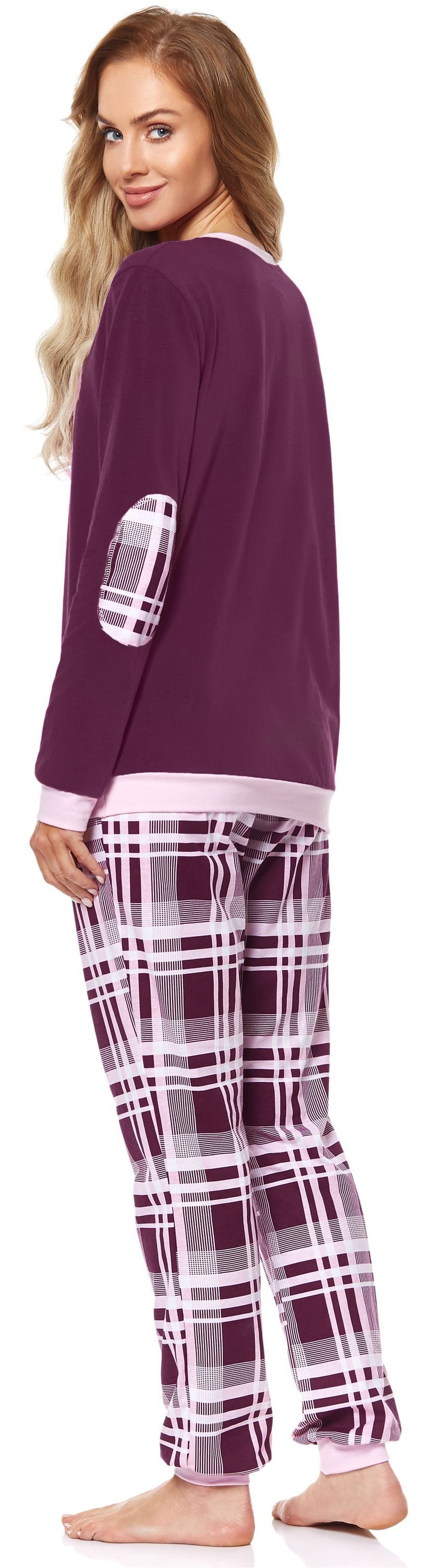 Merry Style Schlafanzug Damen Pyjama MS10-168 aus Baumwolle – Bild 4 von 5