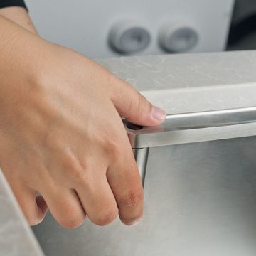 Happy Sinks Spültuchhalter Edelstahl, Befestigung ohne Bohren oder Kleben