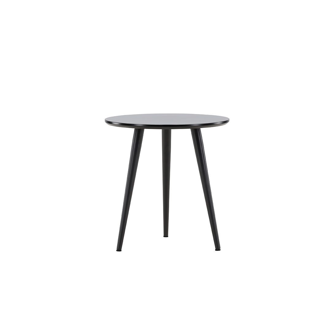 Venture Home Couchtisch Askim Ecktisch Ø48 cm schwarz.