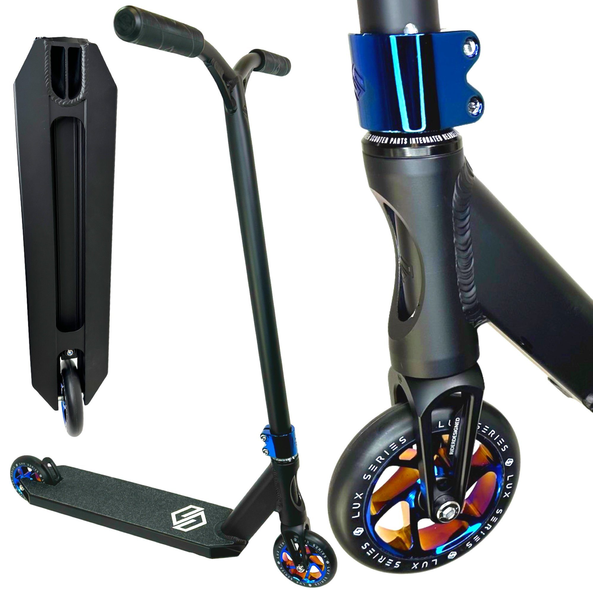 Striker Stuntscooter Striker Lux Stunt-Scooter H=89cm 3,1kg Blau Chrome