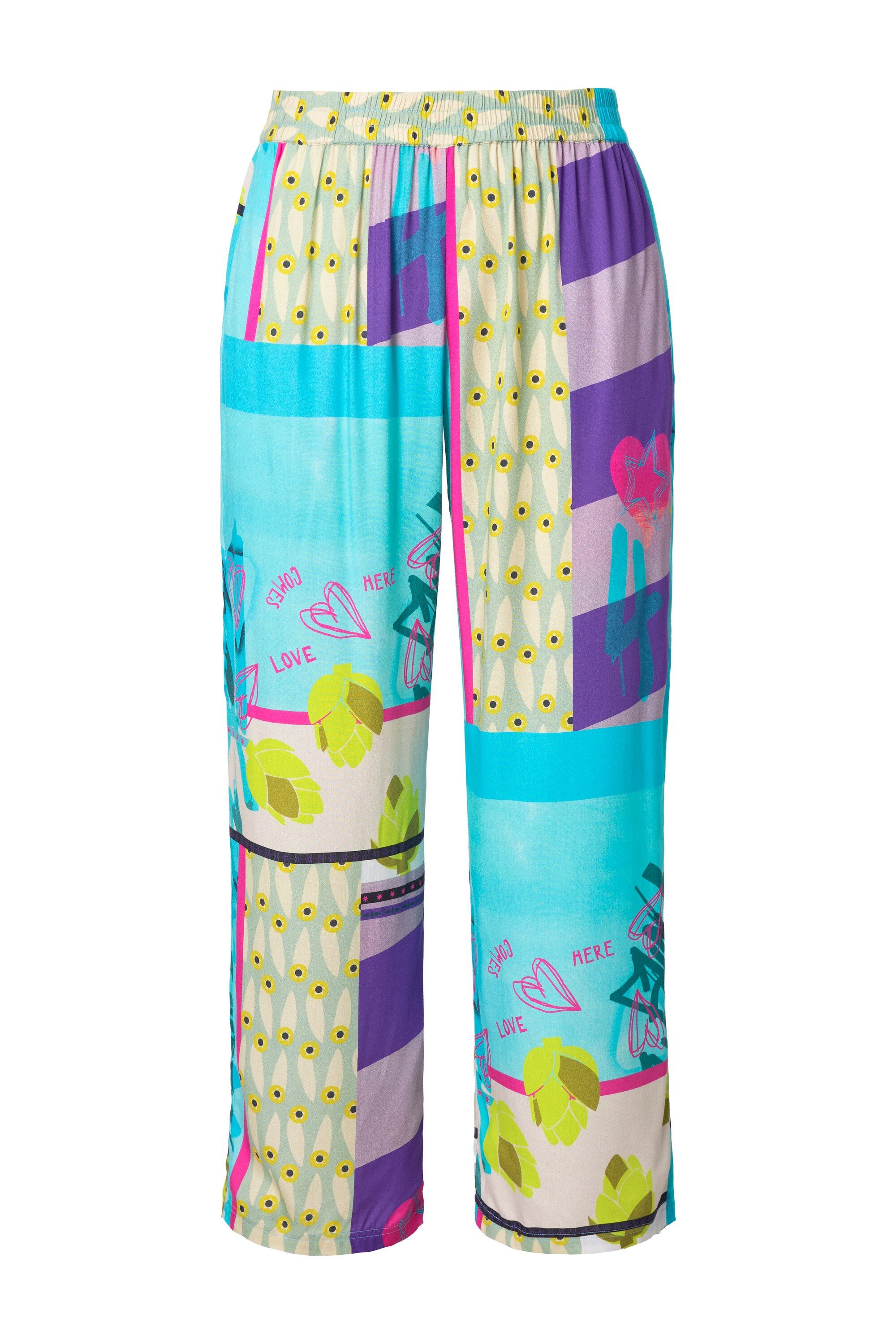 Angel of Style Schlupfhose Hose Straight Fit farbiger Alloverdruck günstig online kaufen