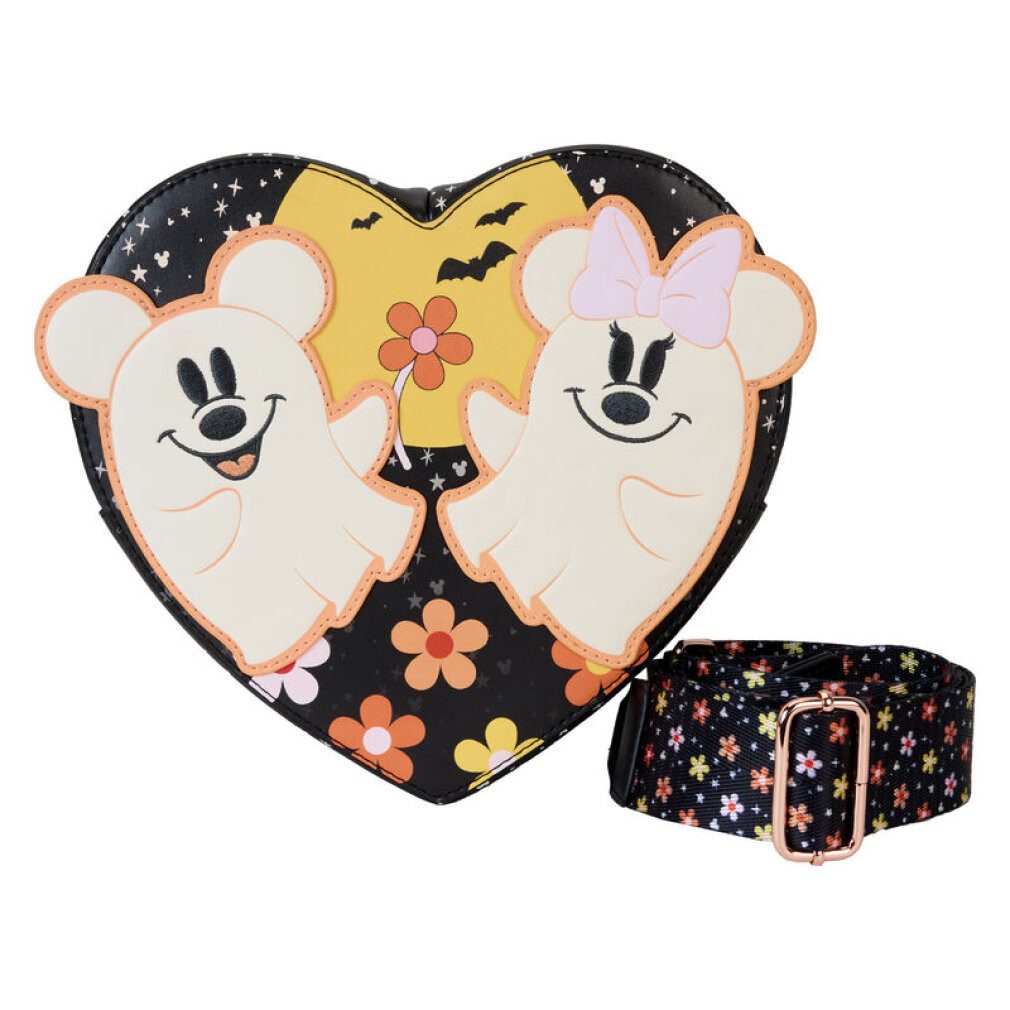 Loungefly Geldbörse Mickey und Minnie Gespenster Umhängetasche